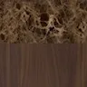 Lacquered Walnut & Emperador Marble