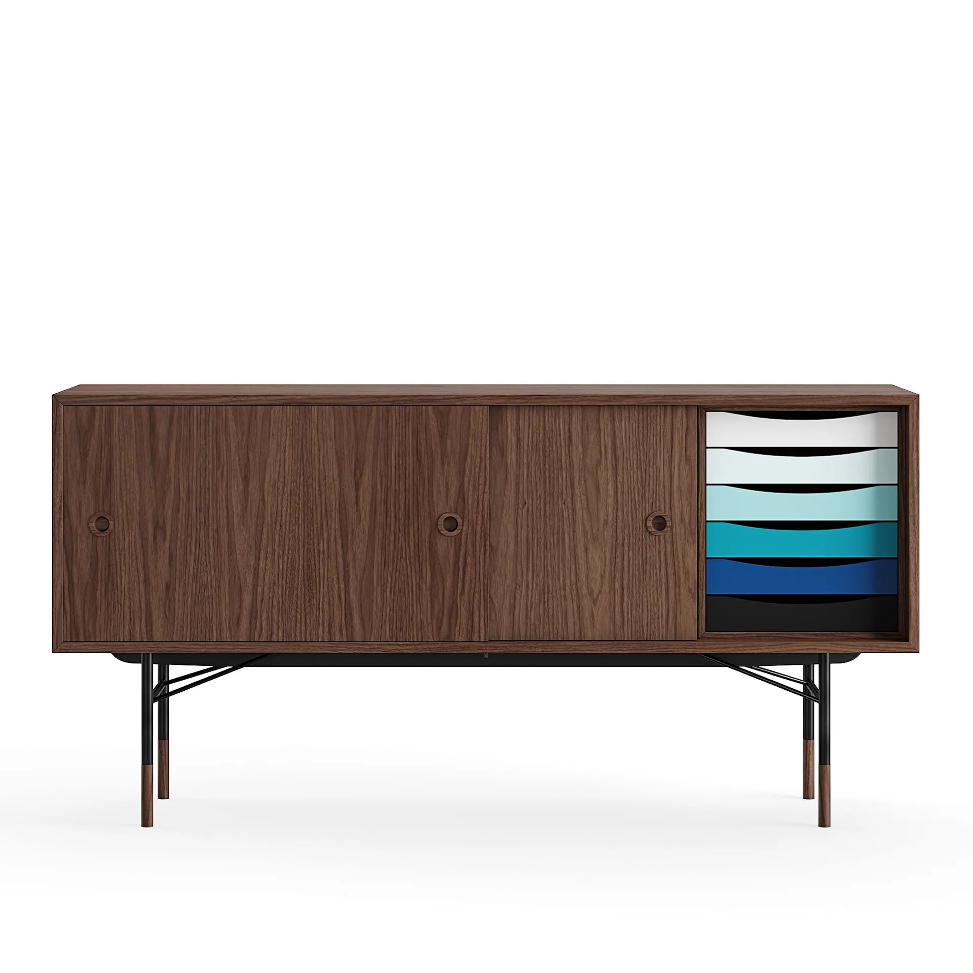 Sideboard Cold med lådor Walnut Veneer - House of Finn Juhl - Finn Juhl - NO GA