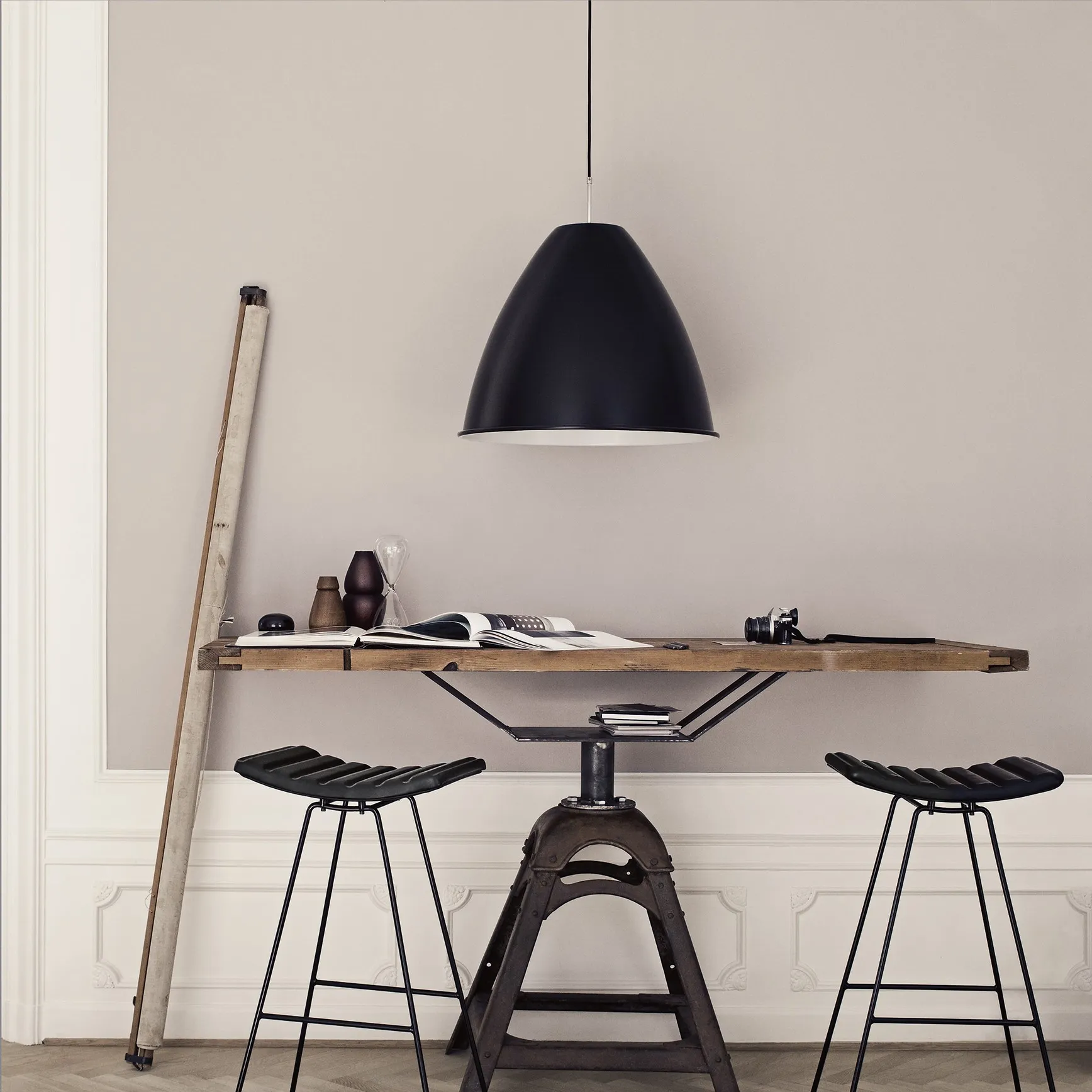 Bestlite BL9 pendellampa Ø16 cm svart mässing - 7