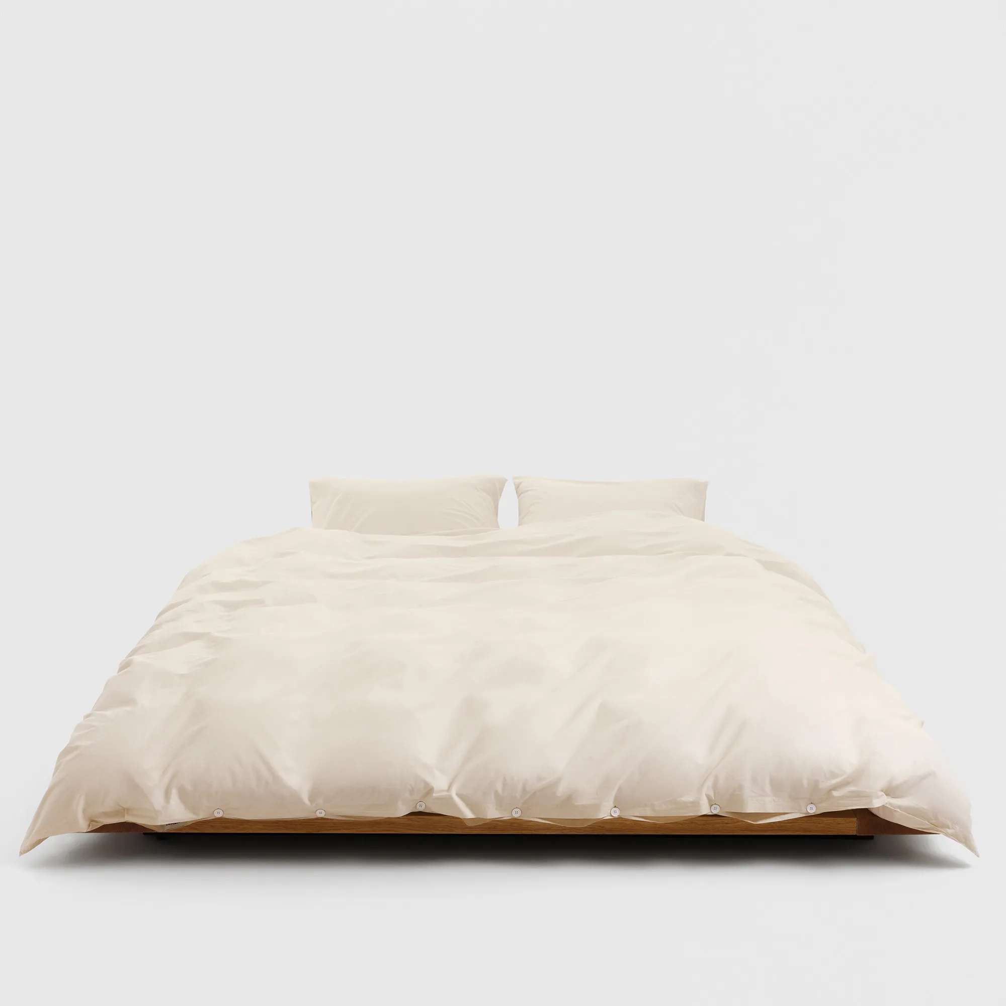 Percale Solid Winter White underlakan - 4
