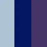 Light Blue, Blue and Purple
