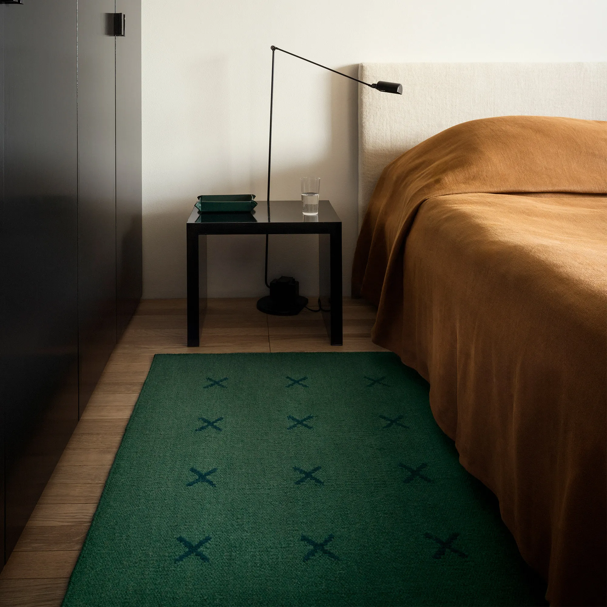 Cross Green/Deep Teal ullmatta