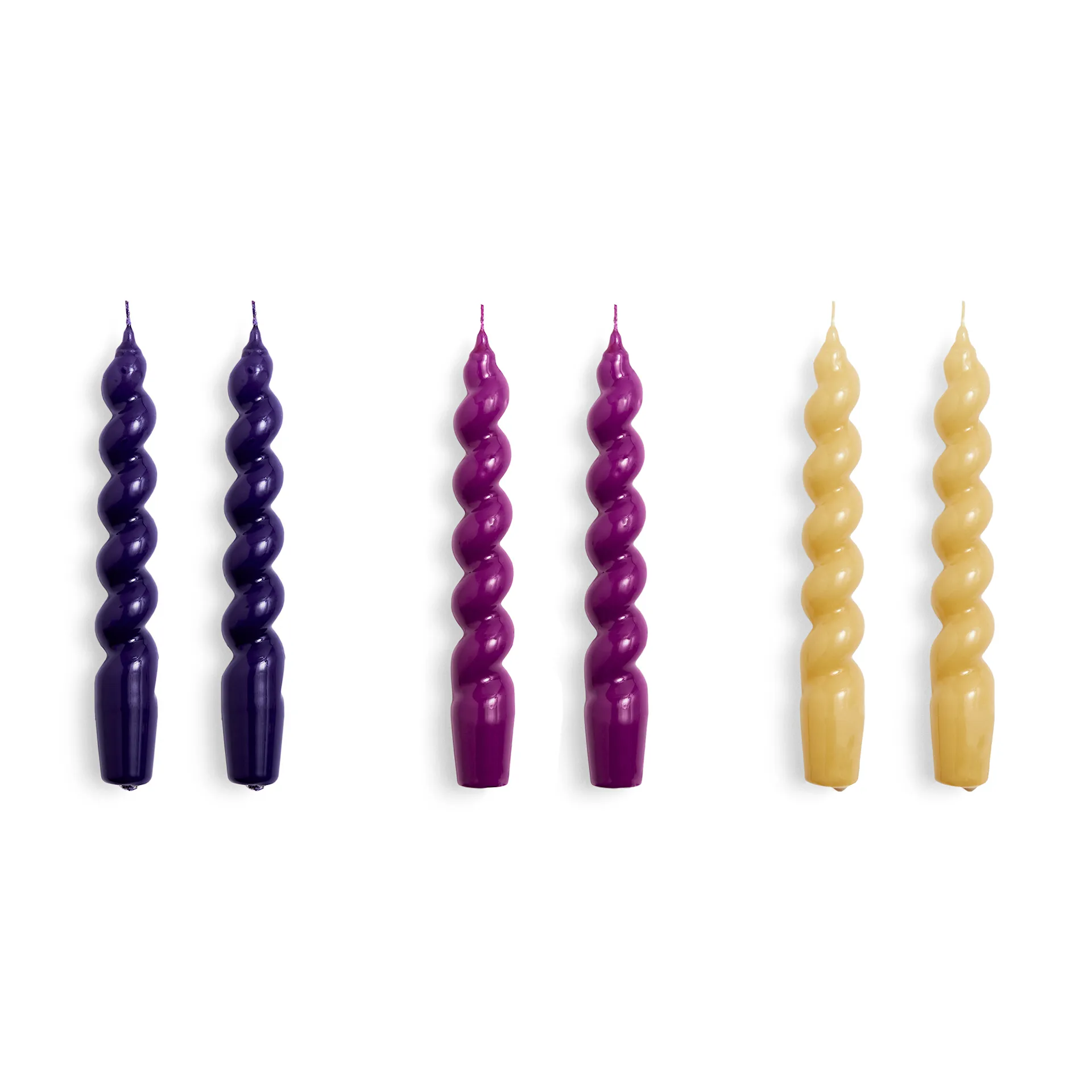 Candle Spiral Set of 6 - HAY - NO GA