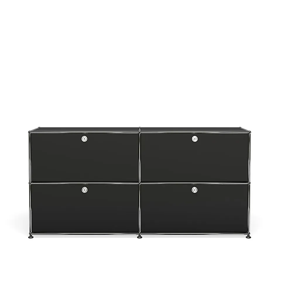 USM Haller 4 sideboard, Graphite Black