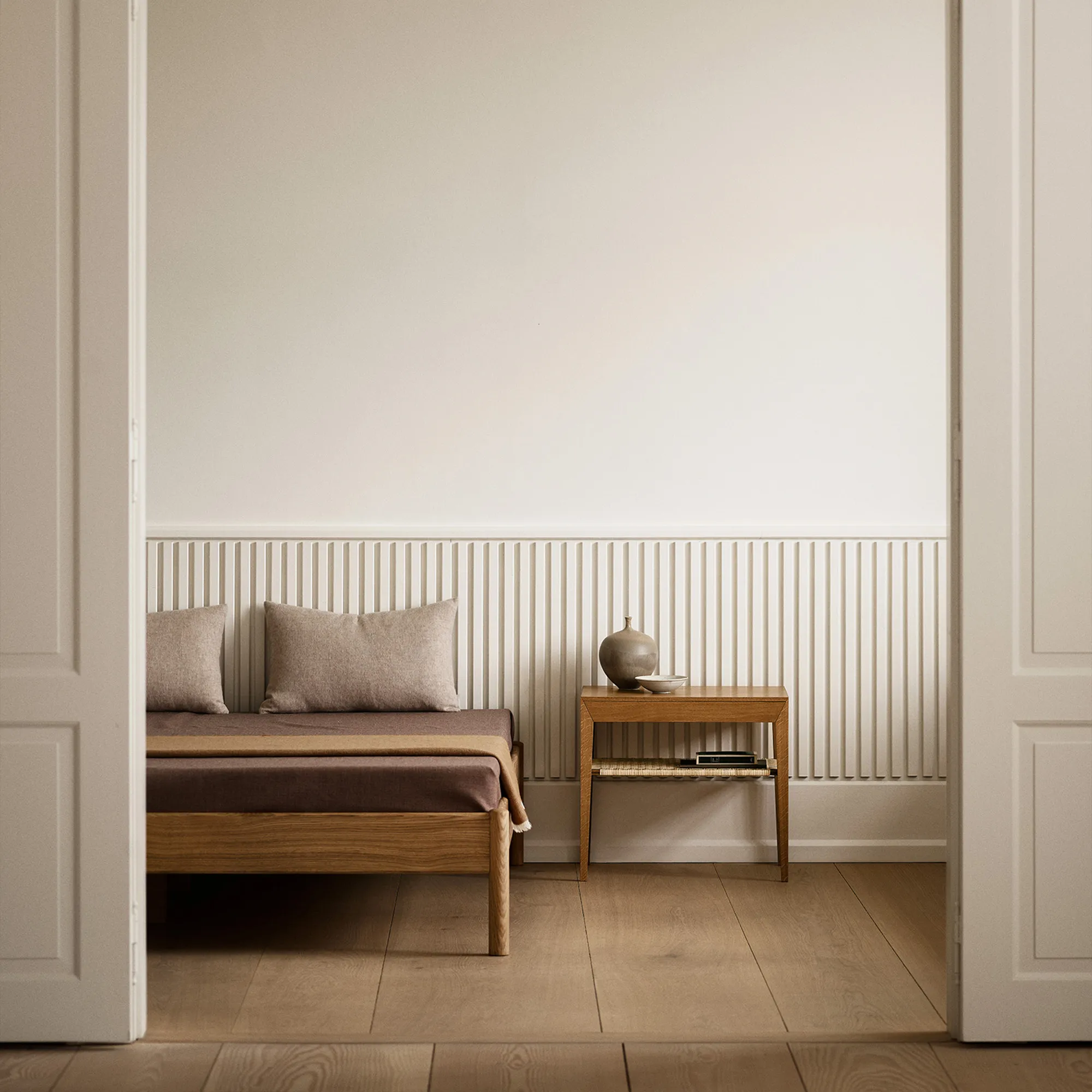 Model 35 sängbord rottinghylla - 5