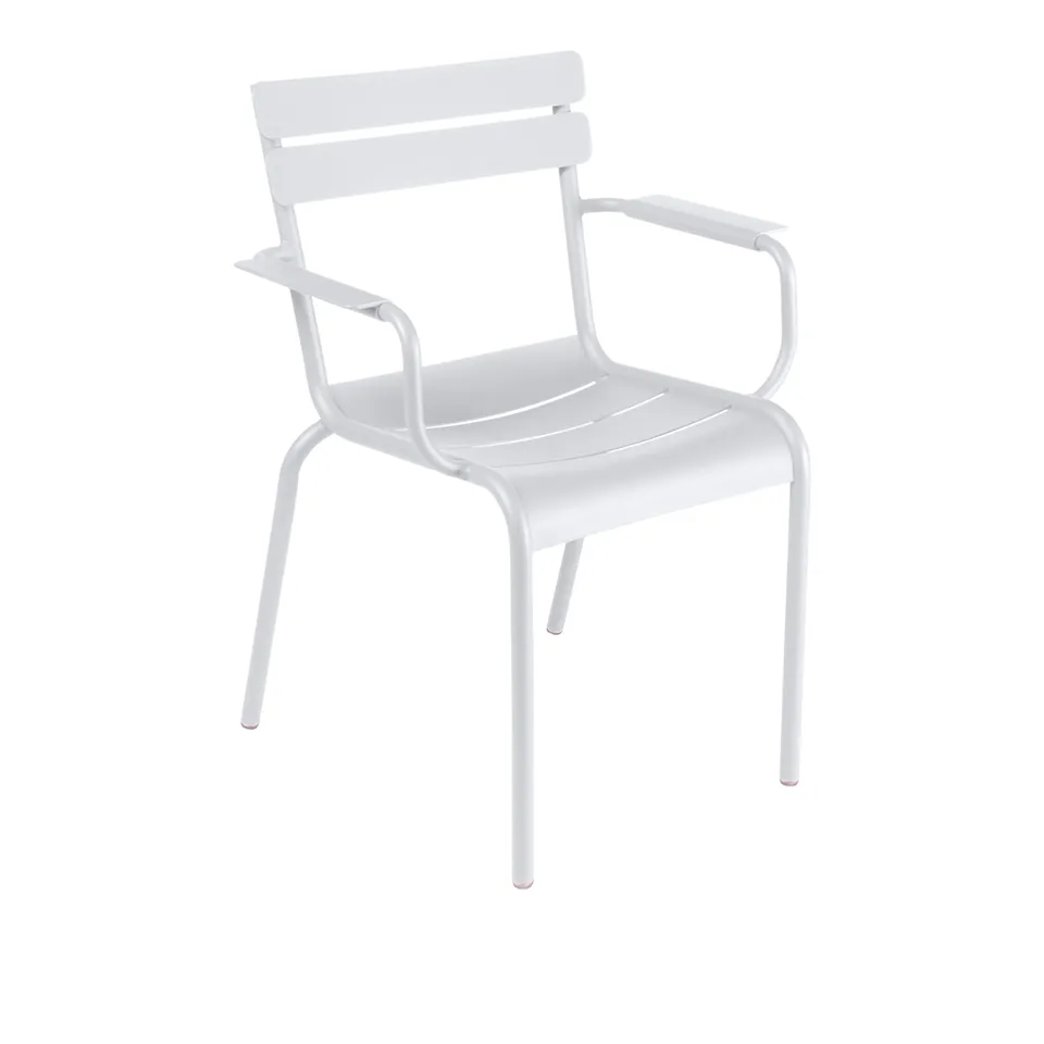 Luxembourg Armchair Cotton White 01