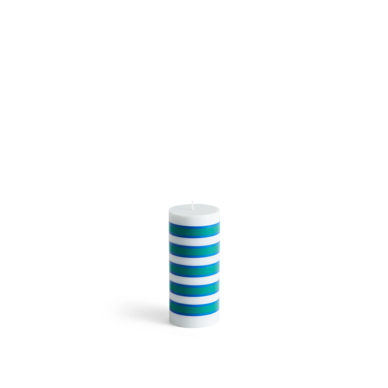 Column Candle Small Grey And Blue