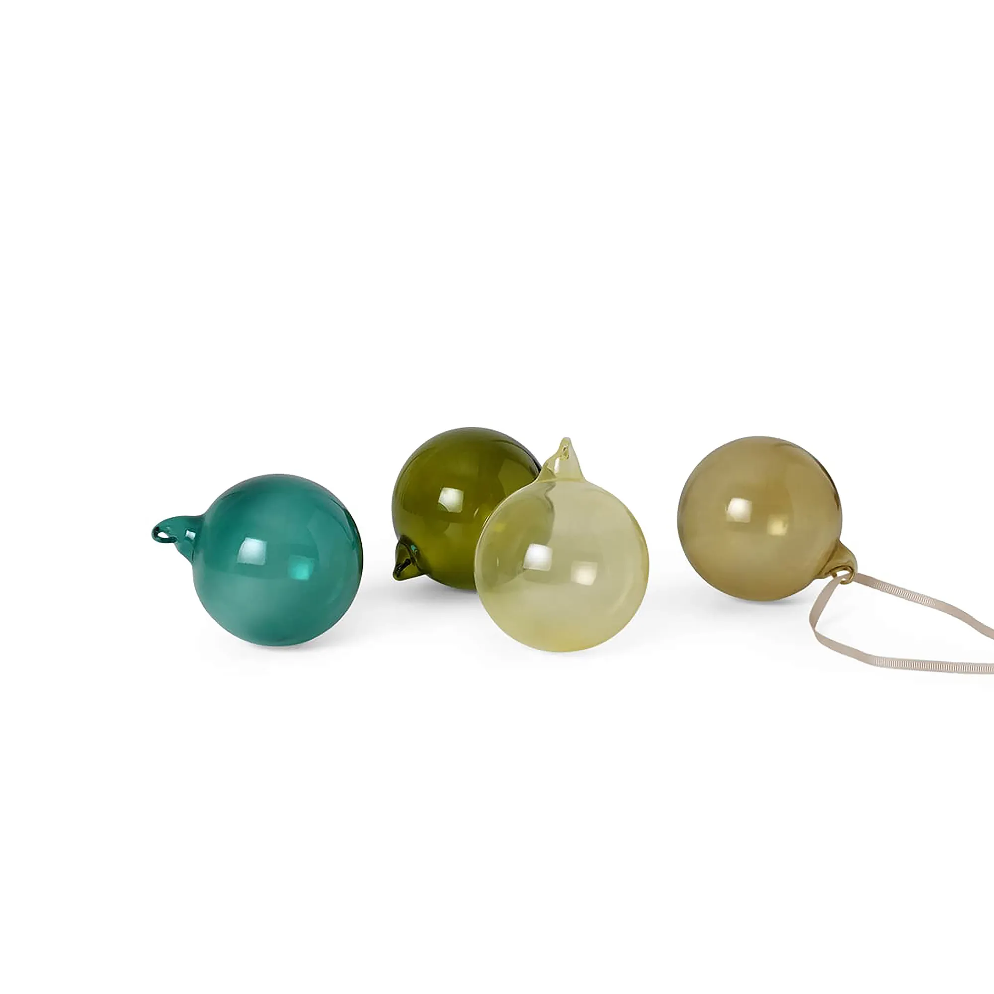 Glass Baubles M julgranskulor 4-pack