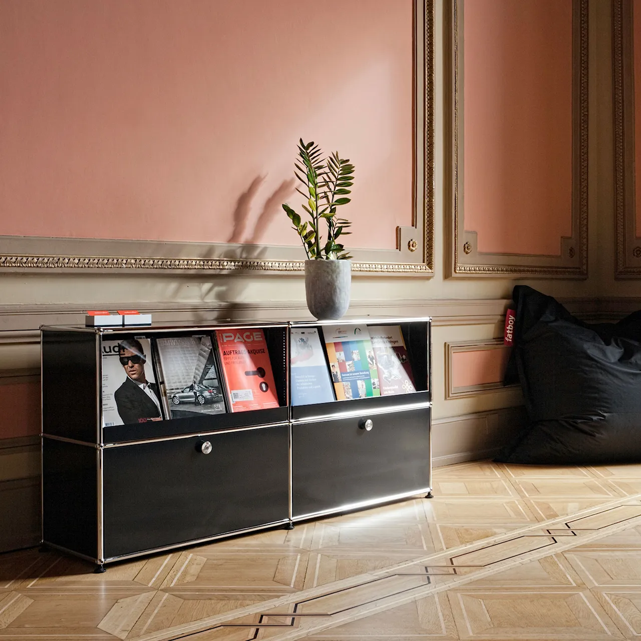 USM Haller 36 Sideboard, Graphite Black