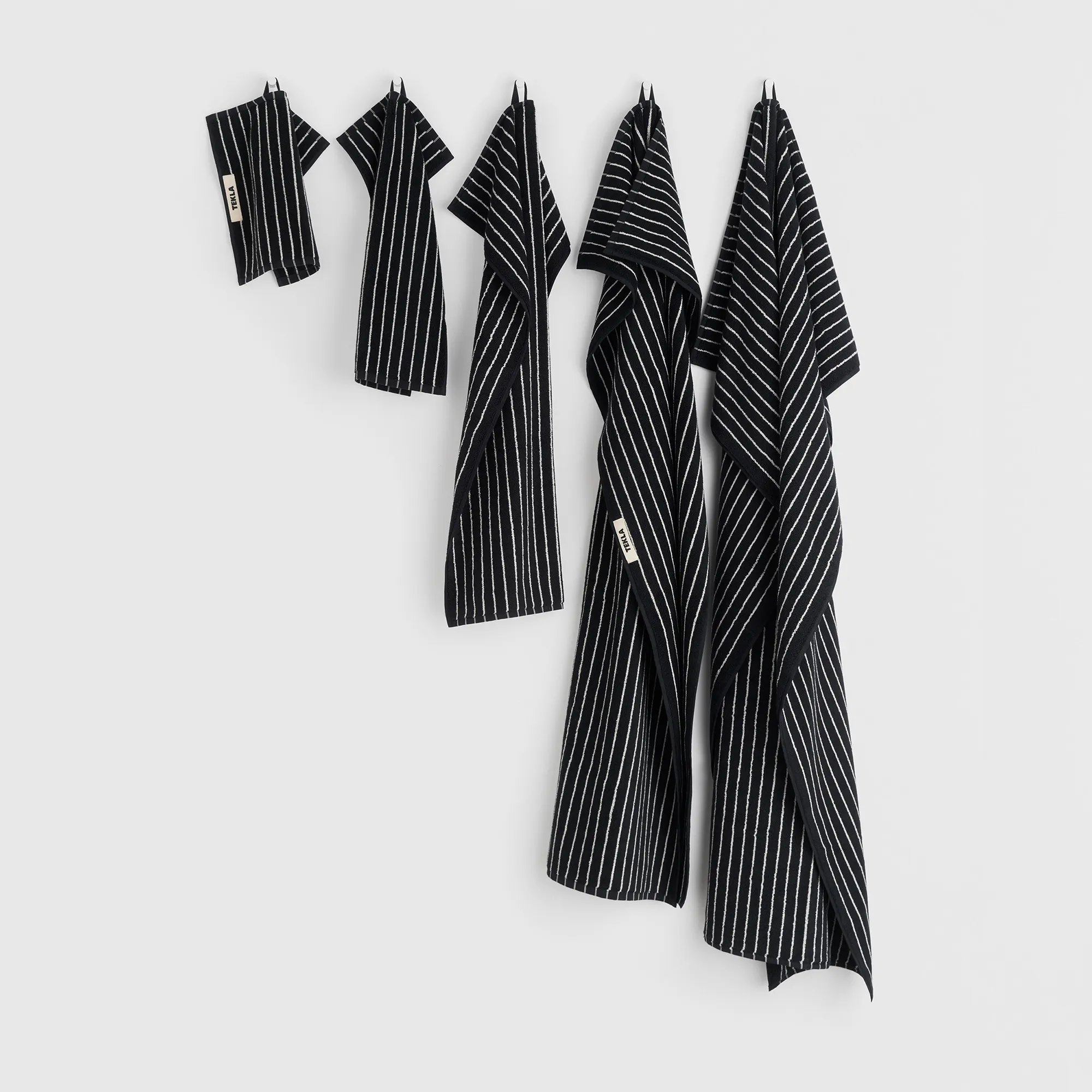 Terry Black Stripes handduk - 3