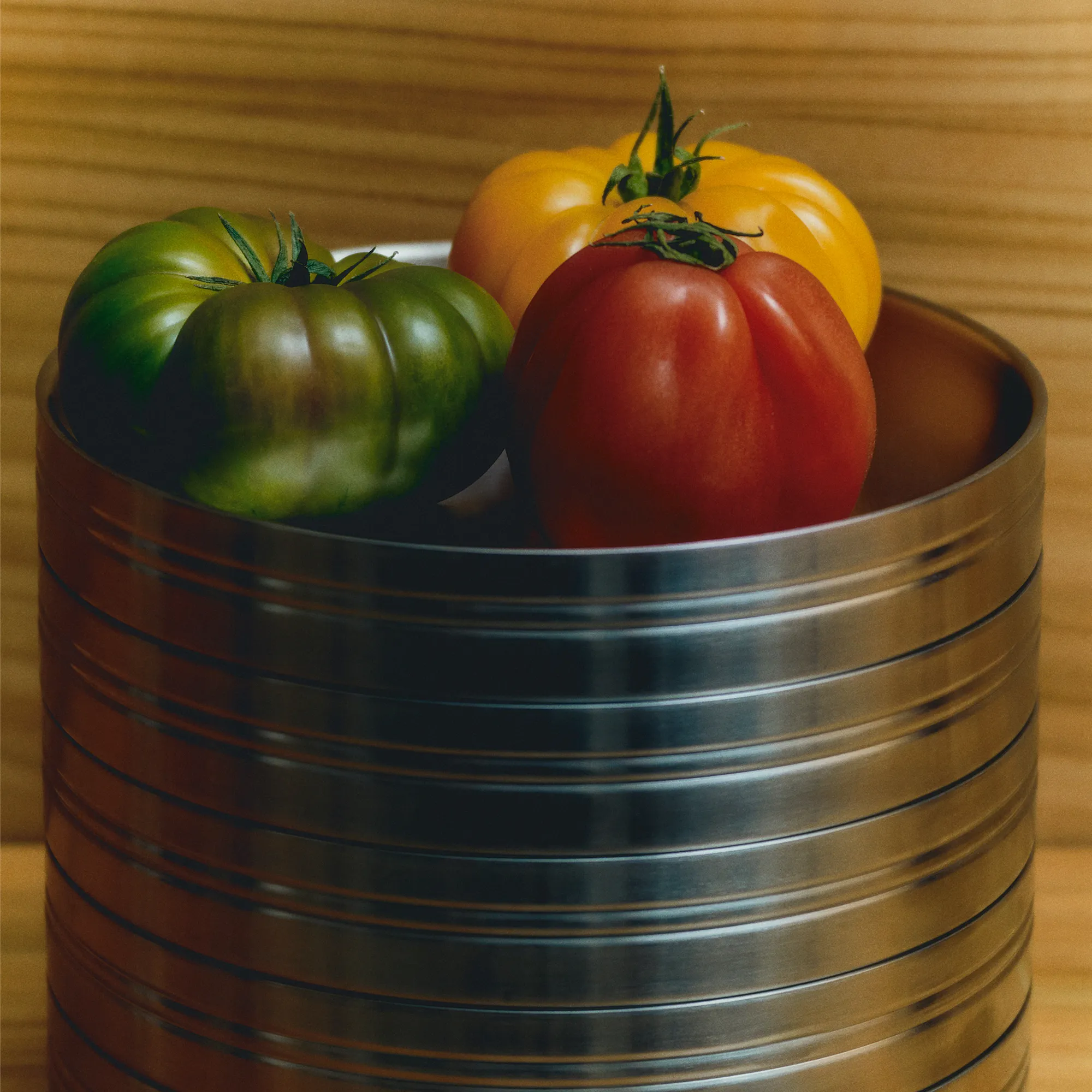 Stainless Steel Pastatallrik - Set of 2 - 3