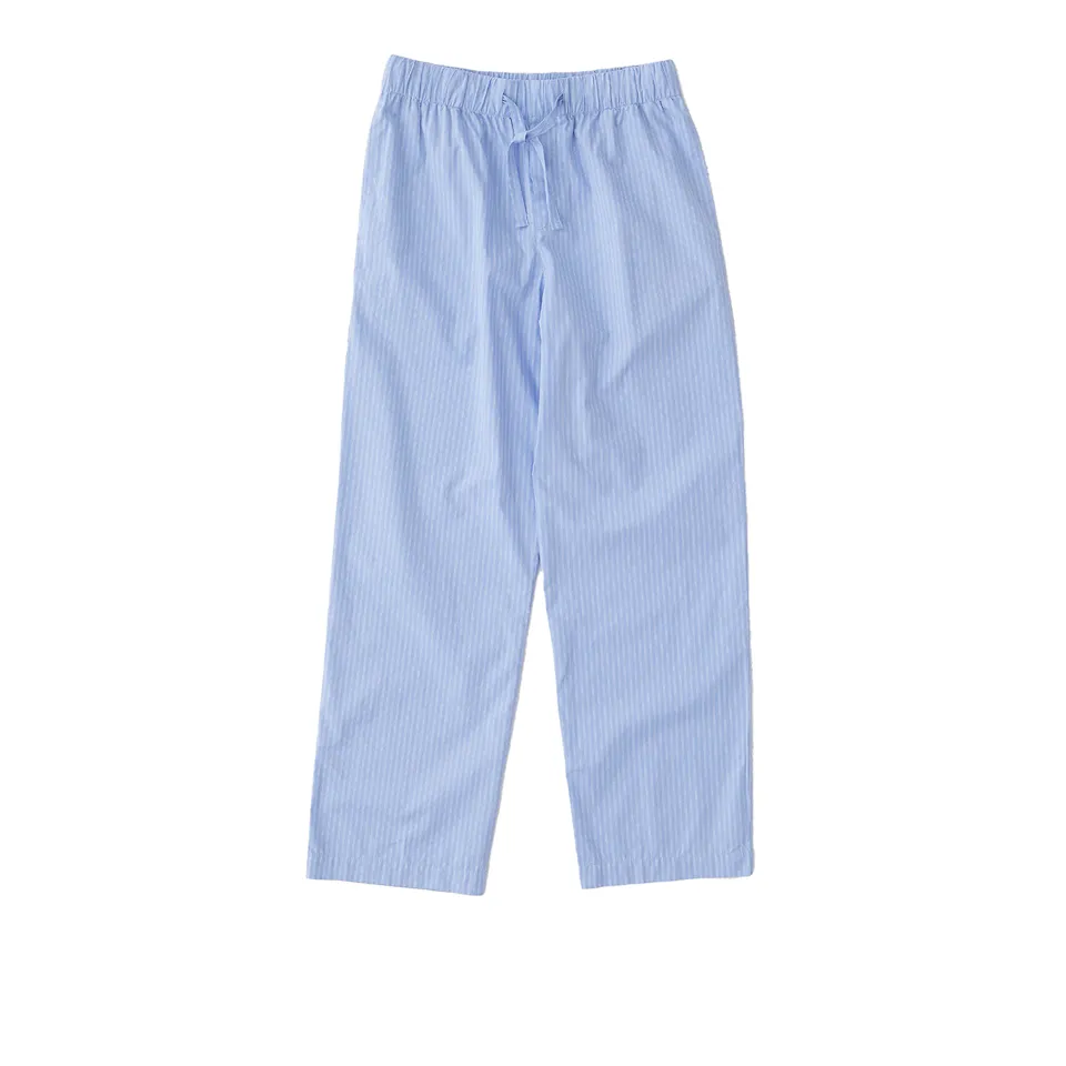 Poplin Pyjamas Pants - Blue Pin Stripes - M