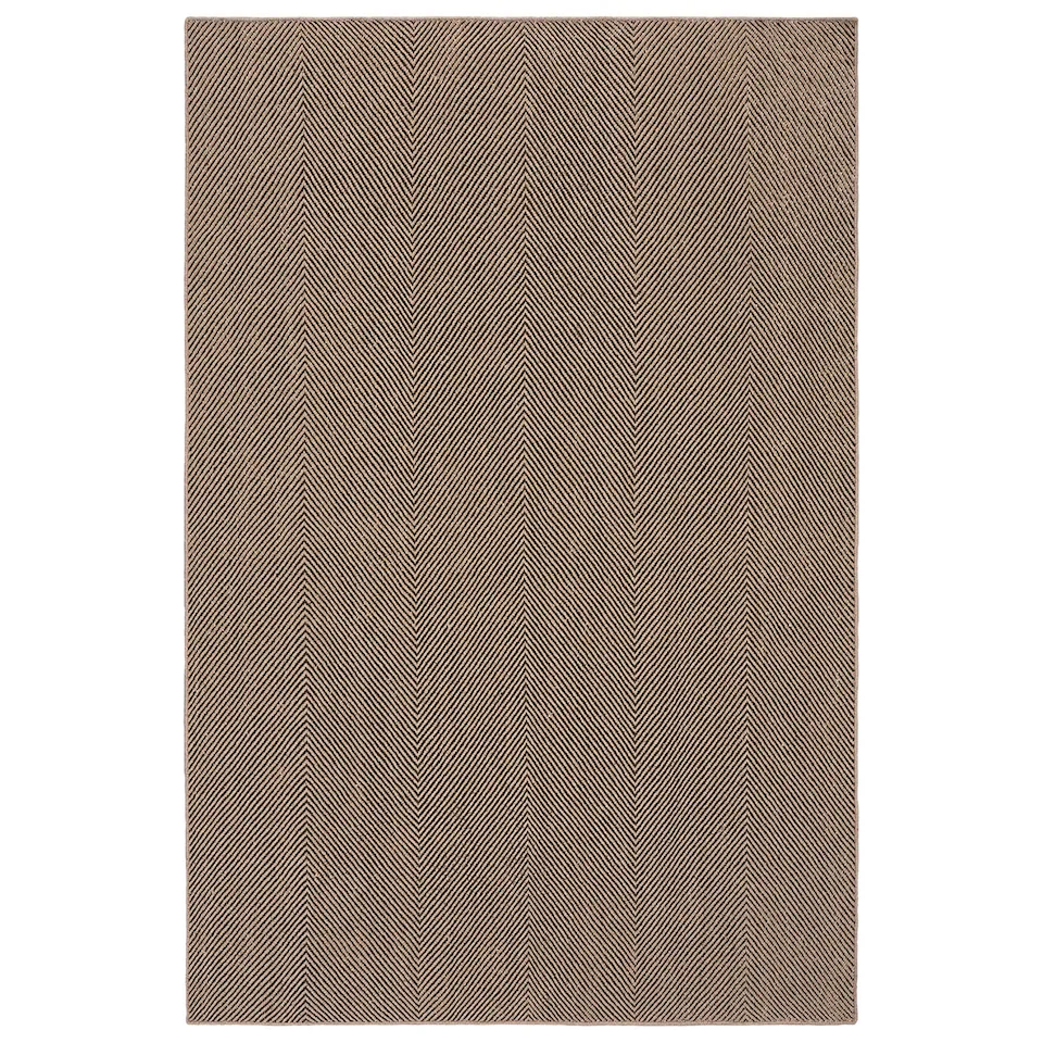 Jute Herringbone Natural/Brown jutematta