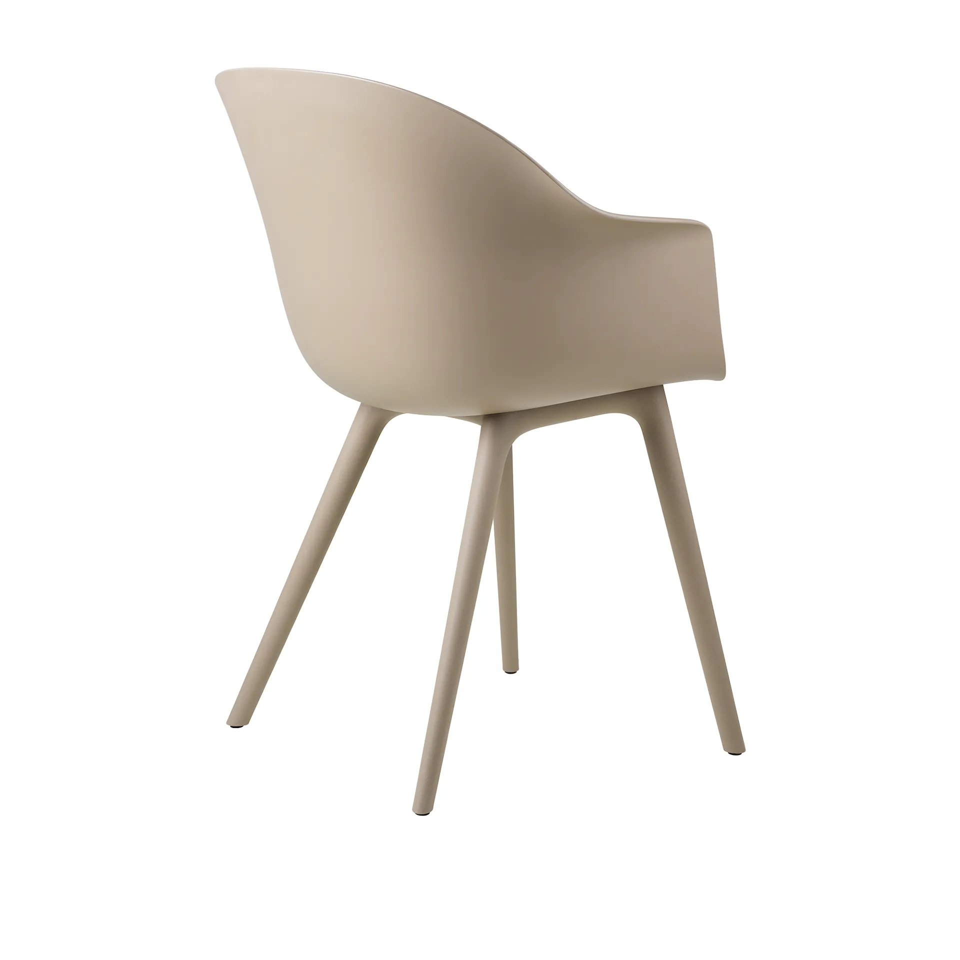 Bat Dining Chair Plastic Base - Oklädd - Gubi - GamFratesi - NO GA