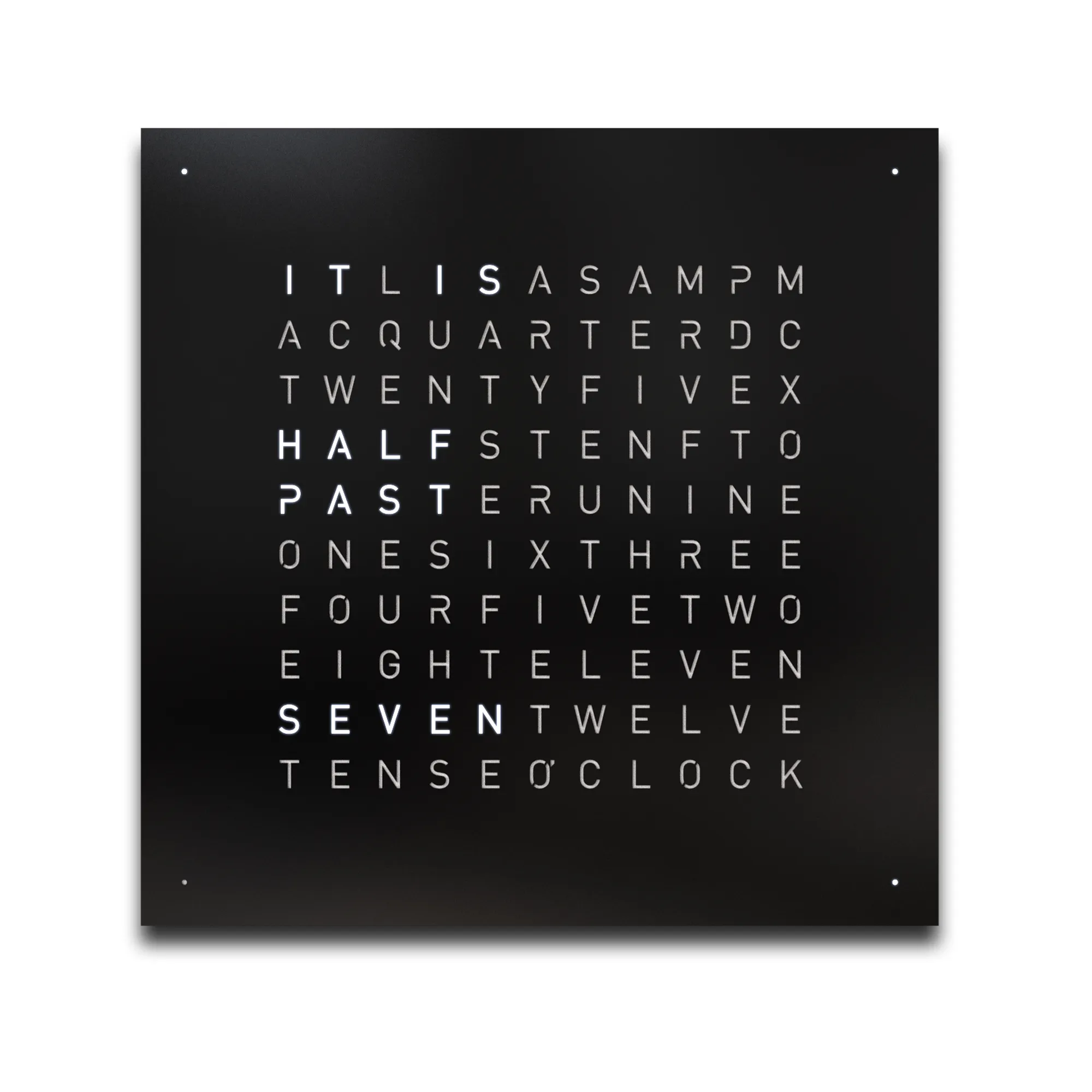 Qlocktwo Earth 45 Black Pepper - 1