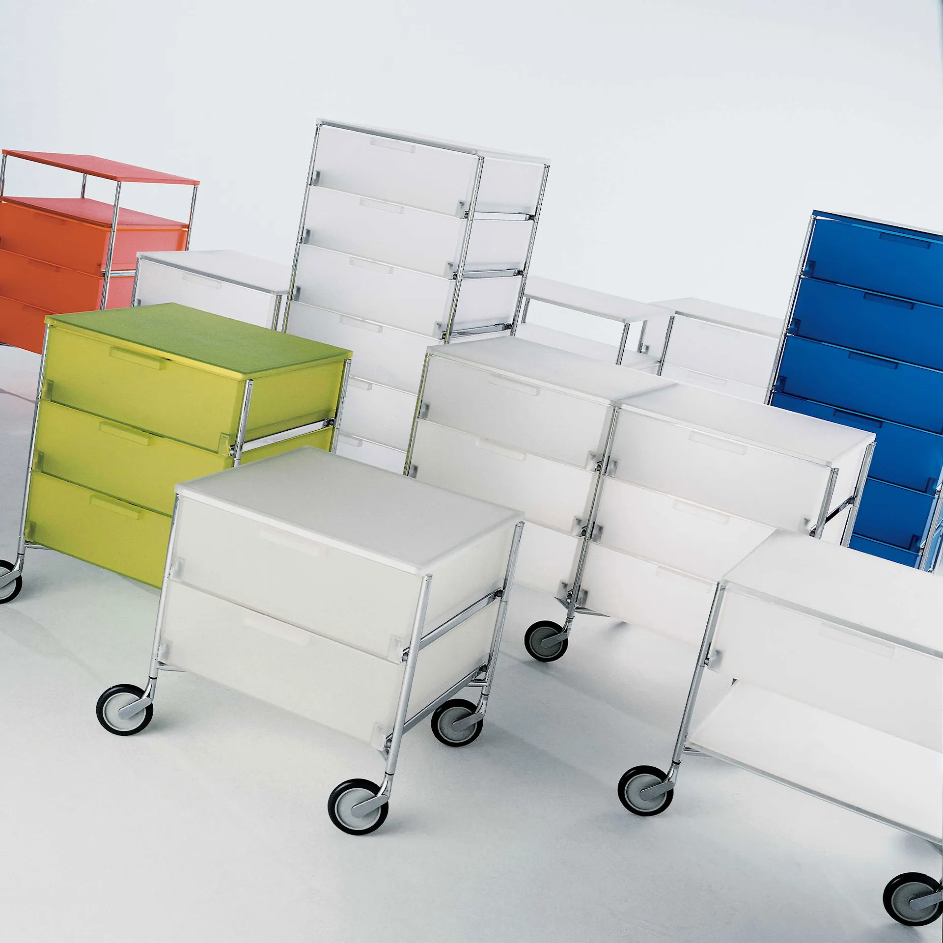 Mobil 5 Drawers with Wheels - Kartell - NO GA