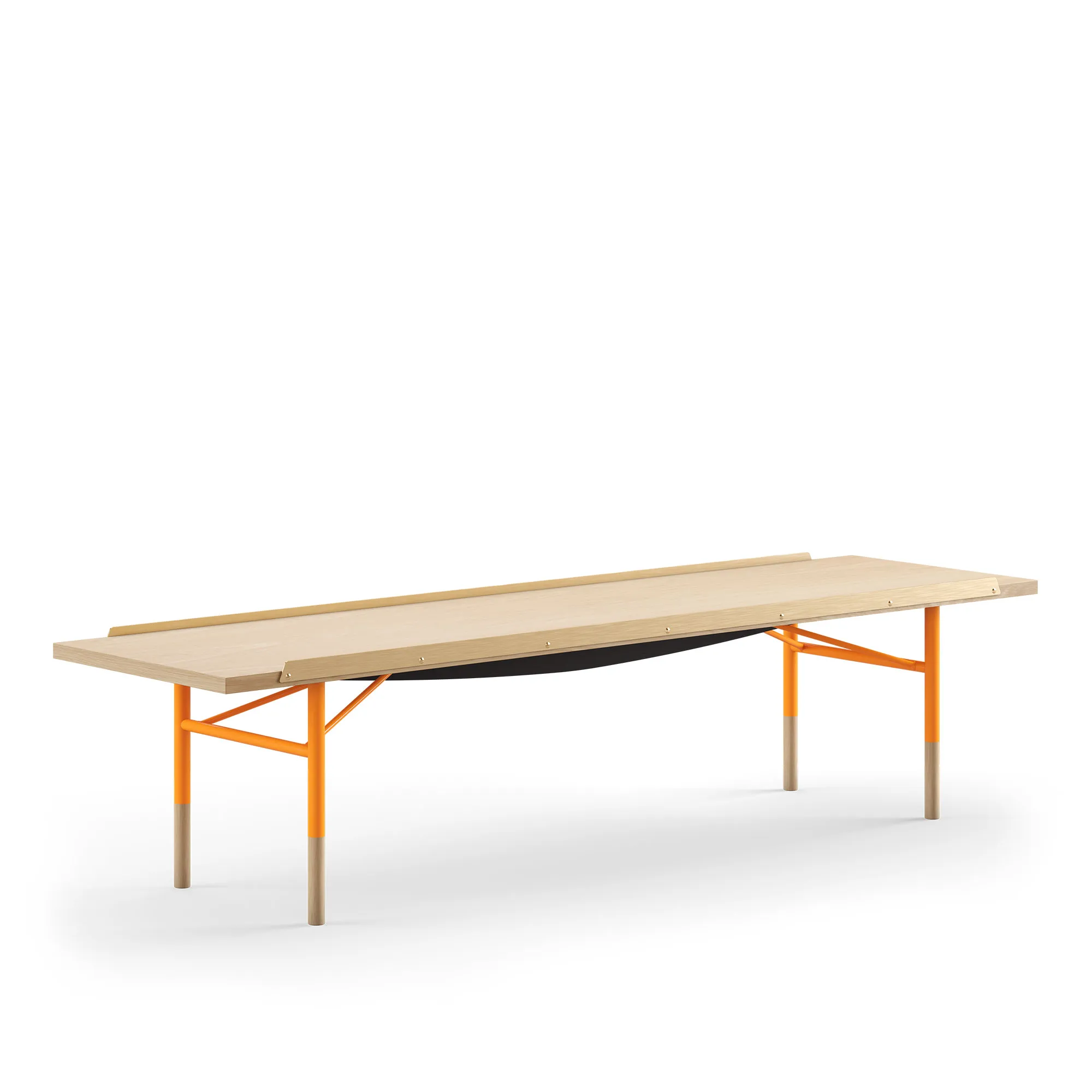 Table Bench bänk Small med mässingskanter - 1