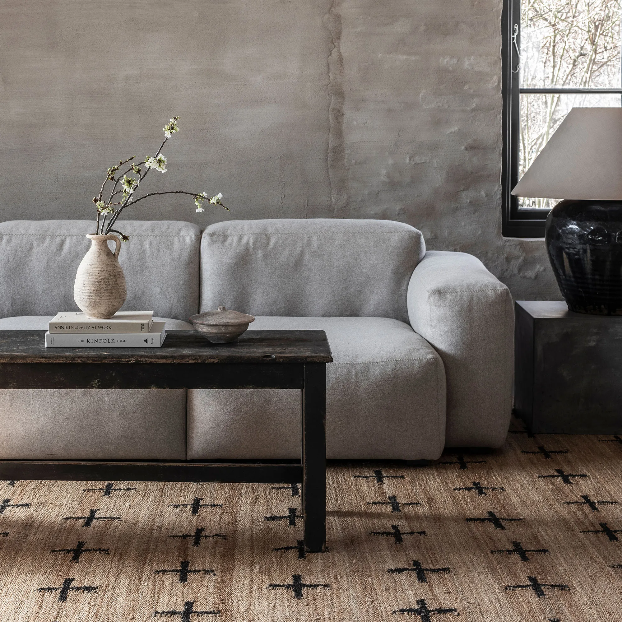 Jute Cross Black jutematta