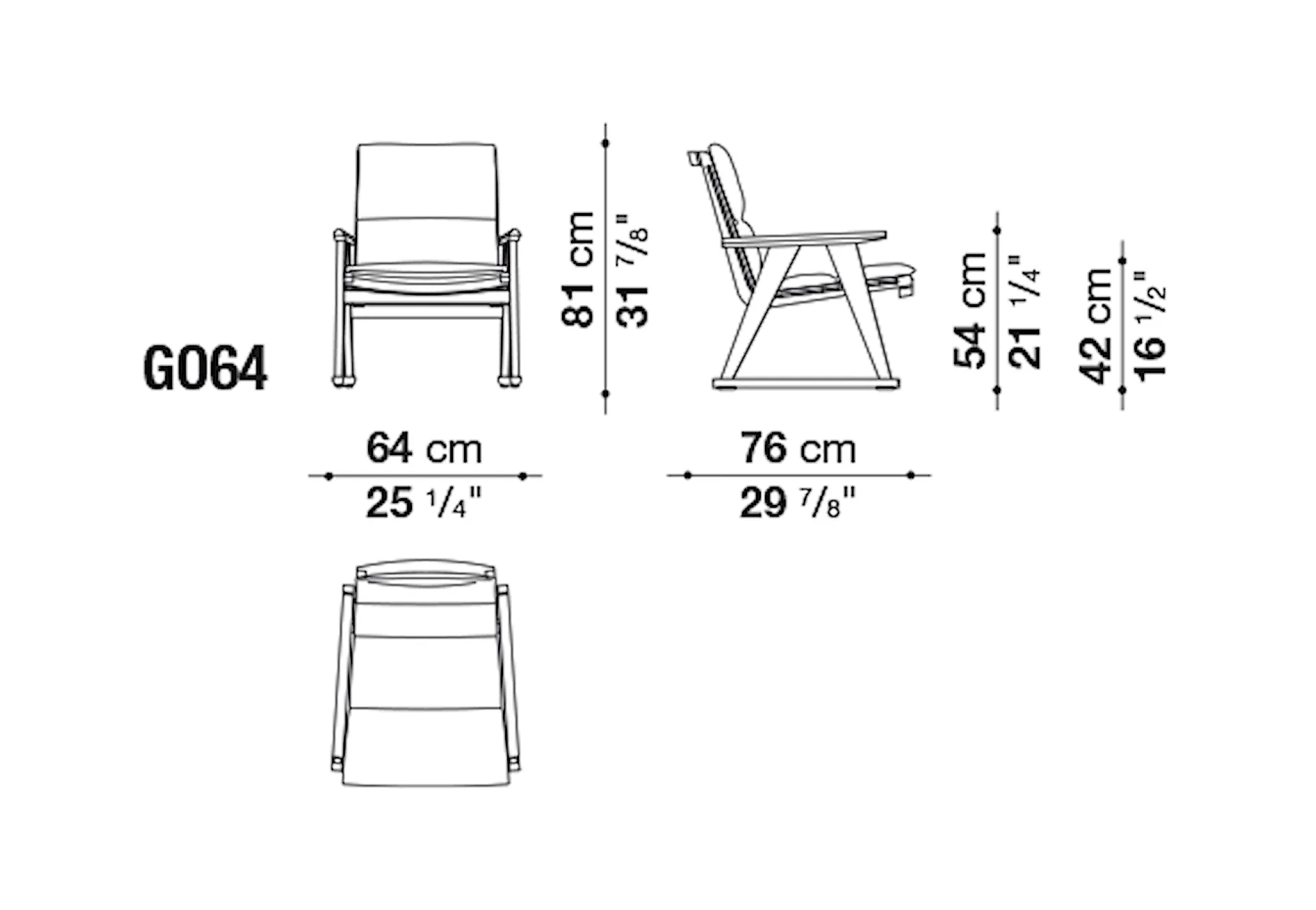 Gio Outdoor Armchair - B&B Italia - Antonio Citterio - NO GA