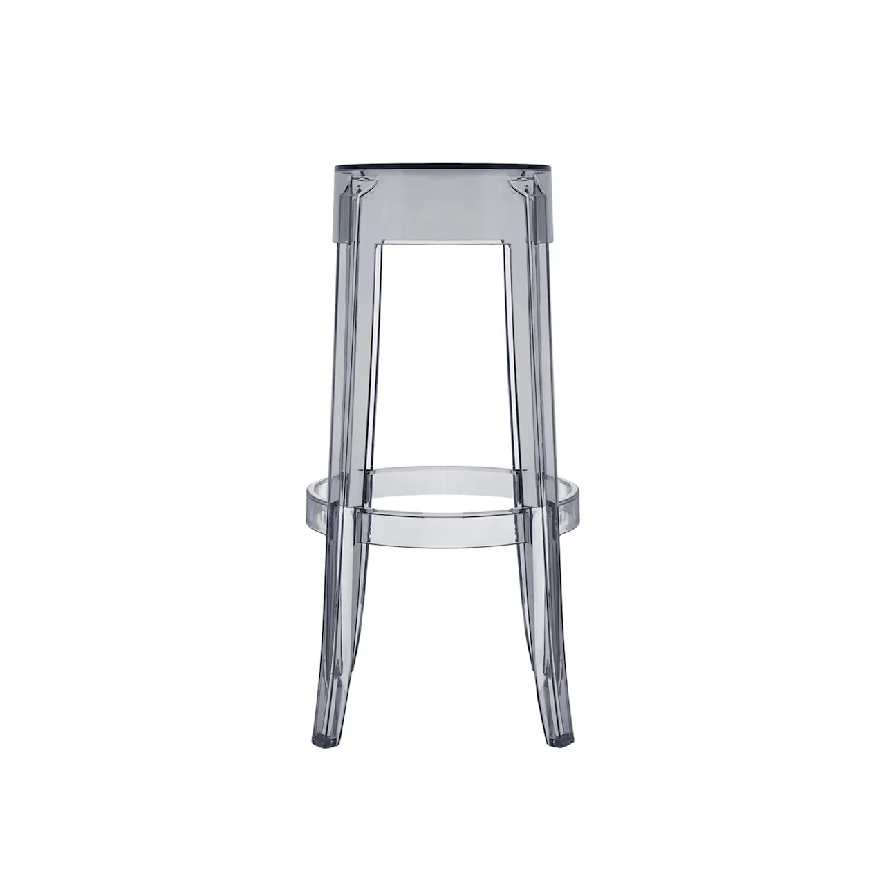 Charles Ghost Stool 4899, Smoke Grey, H: 75