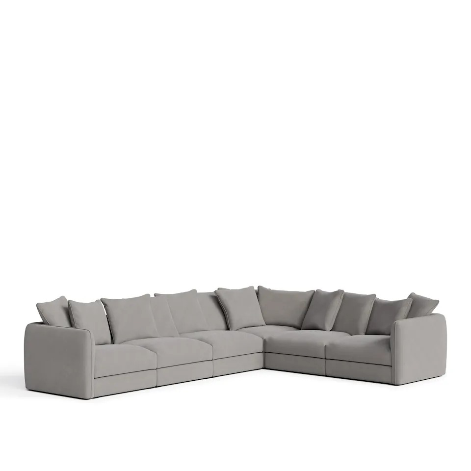 Pavarotti 6-Seater Corner - Shadow Kaki