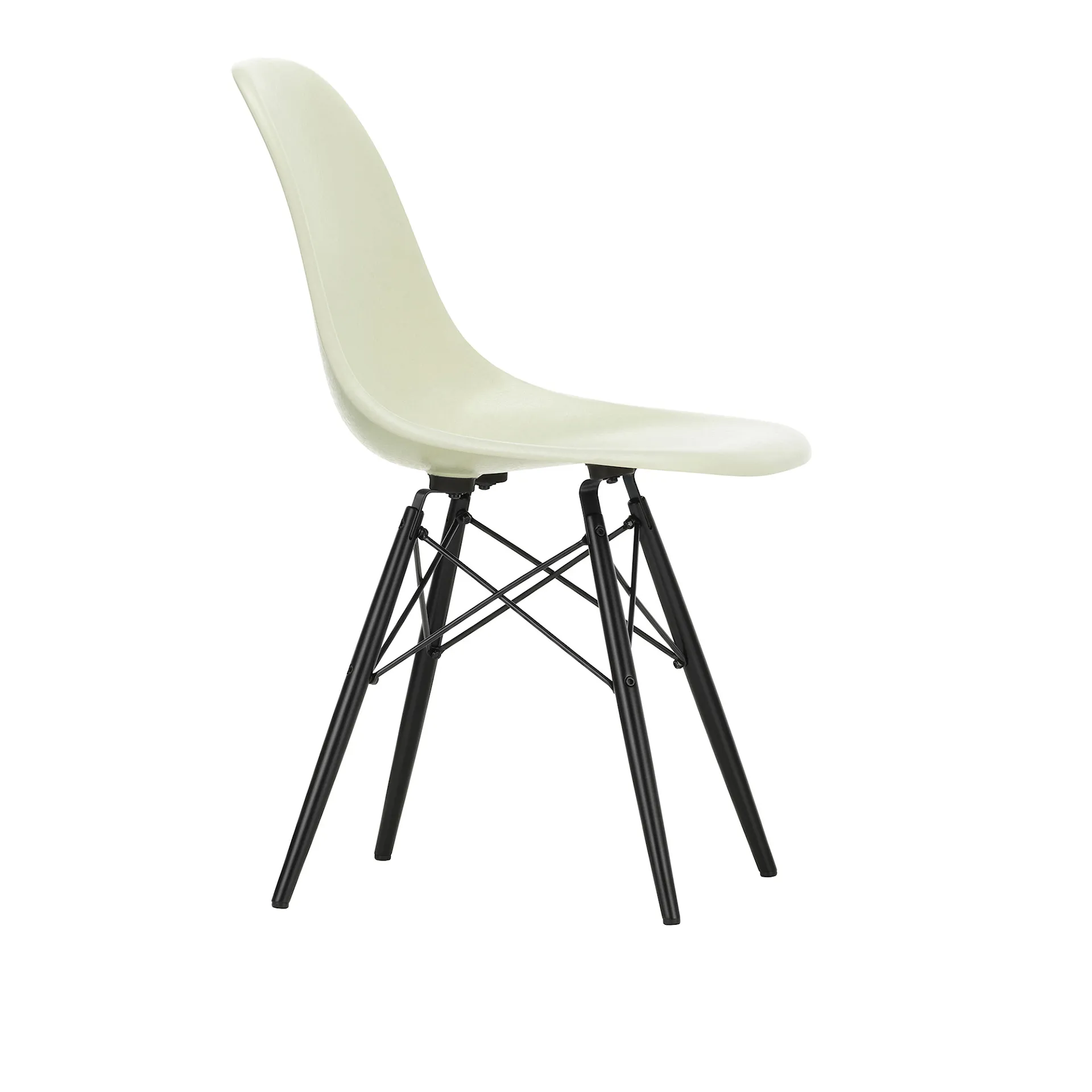 Eames Fiberglass Chair DSW stol Black Maple - Vitra - Charles & Ray Eames - NO GA