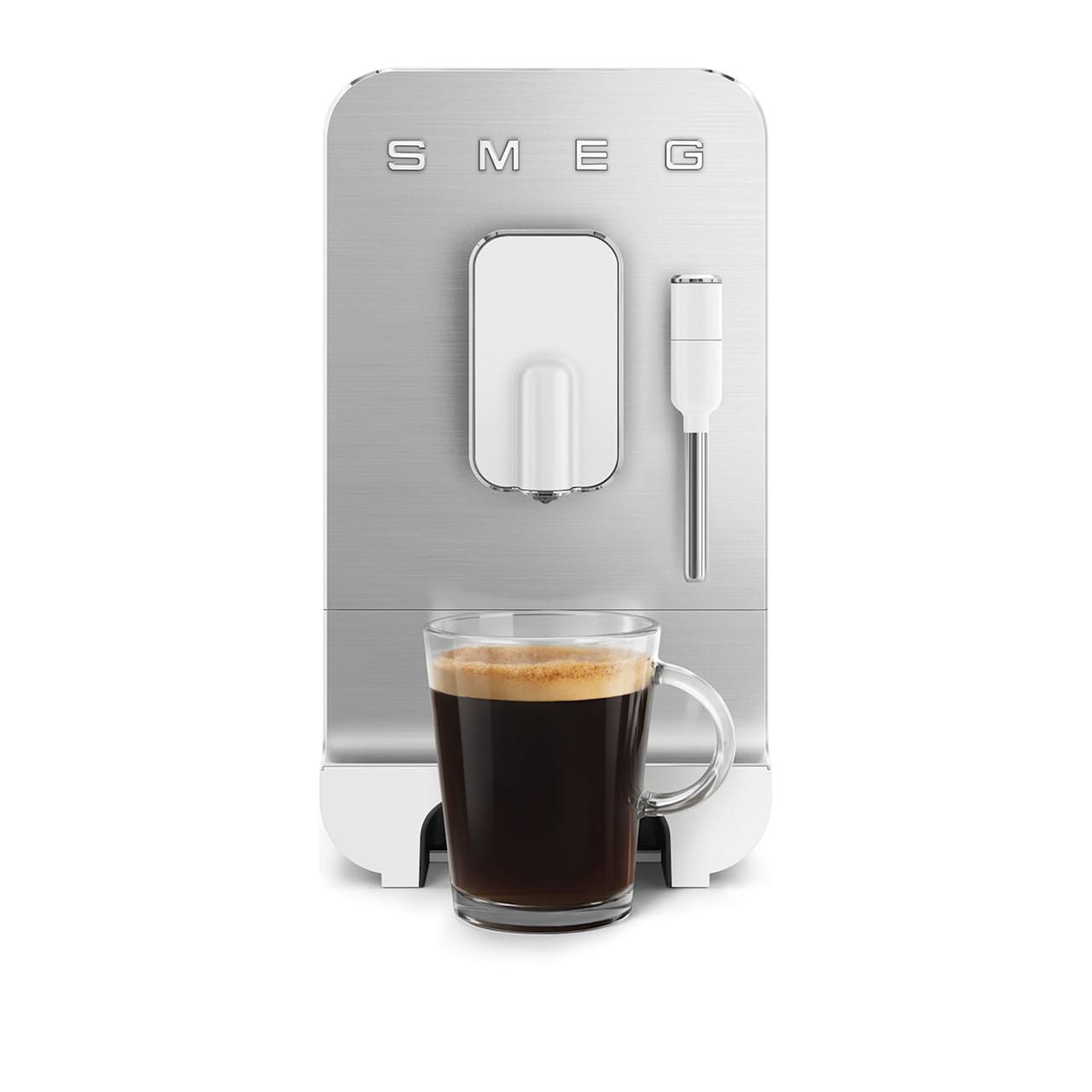 Smeg Automatic Coffee Machine With Steam Wand White