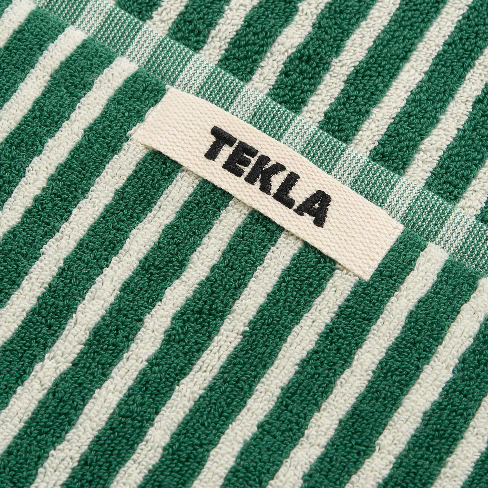 Terry Teal Green Stripes handduk - 2
