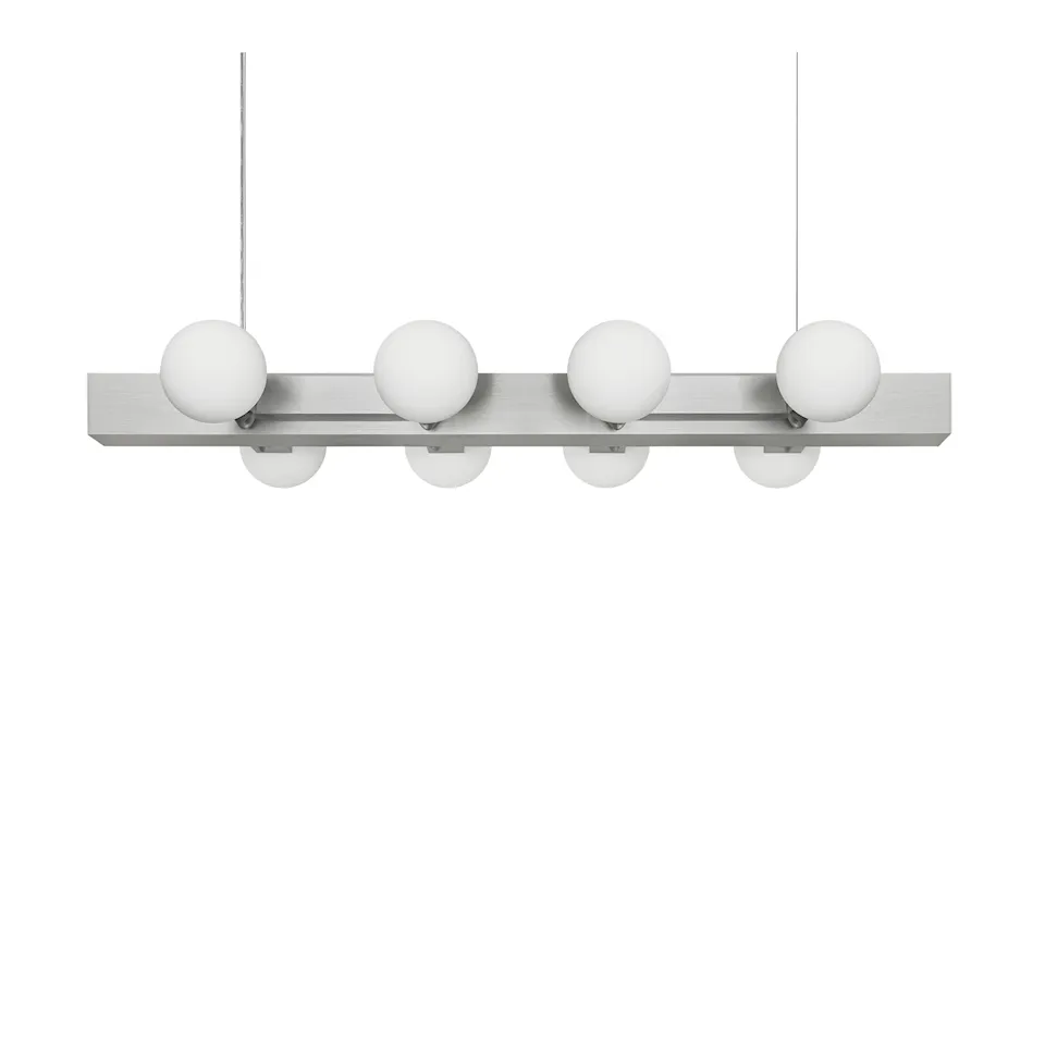 Knuckle Linear Chandelier - Brushed Aluminum