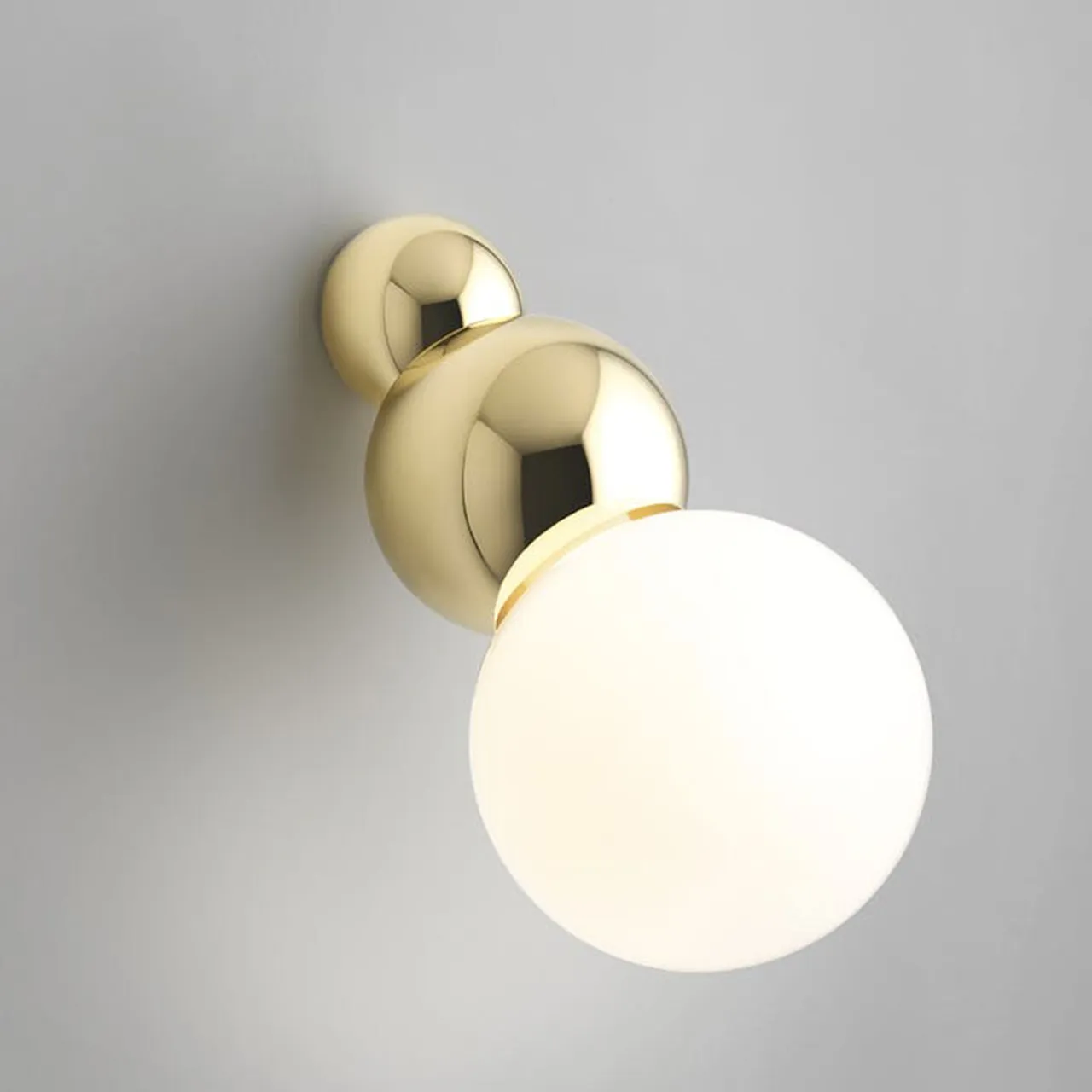 Ball Light Wall Large Mounted Polished Brass