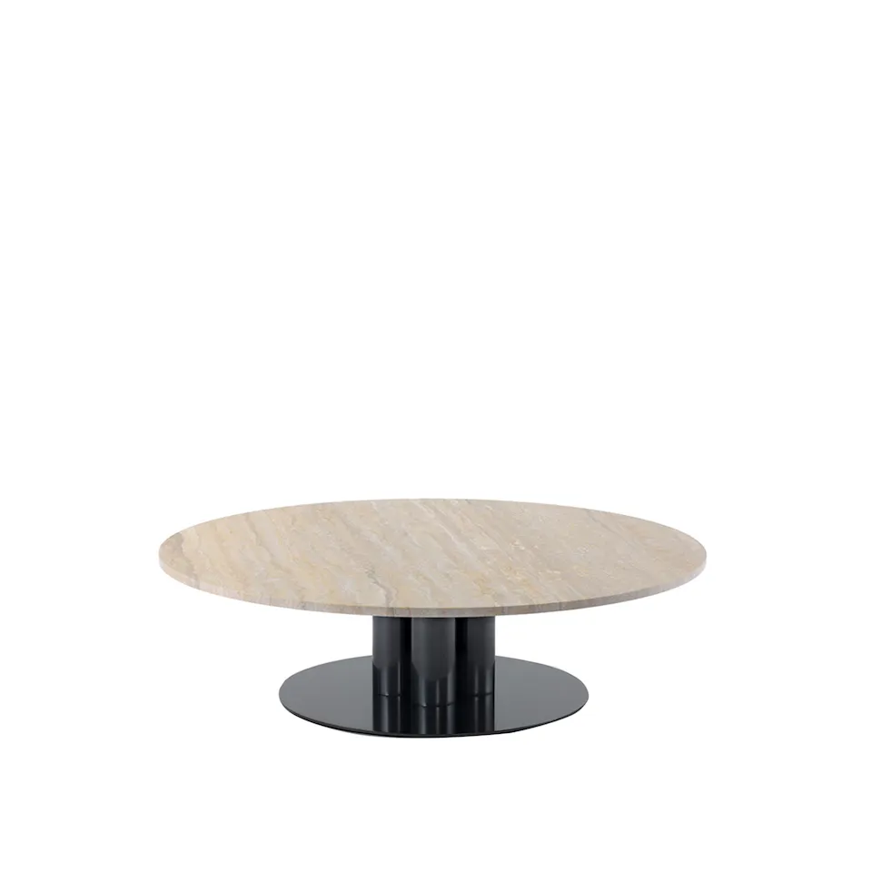 Goya Small Table Ø 120 x 24 cm - Travertino Romano