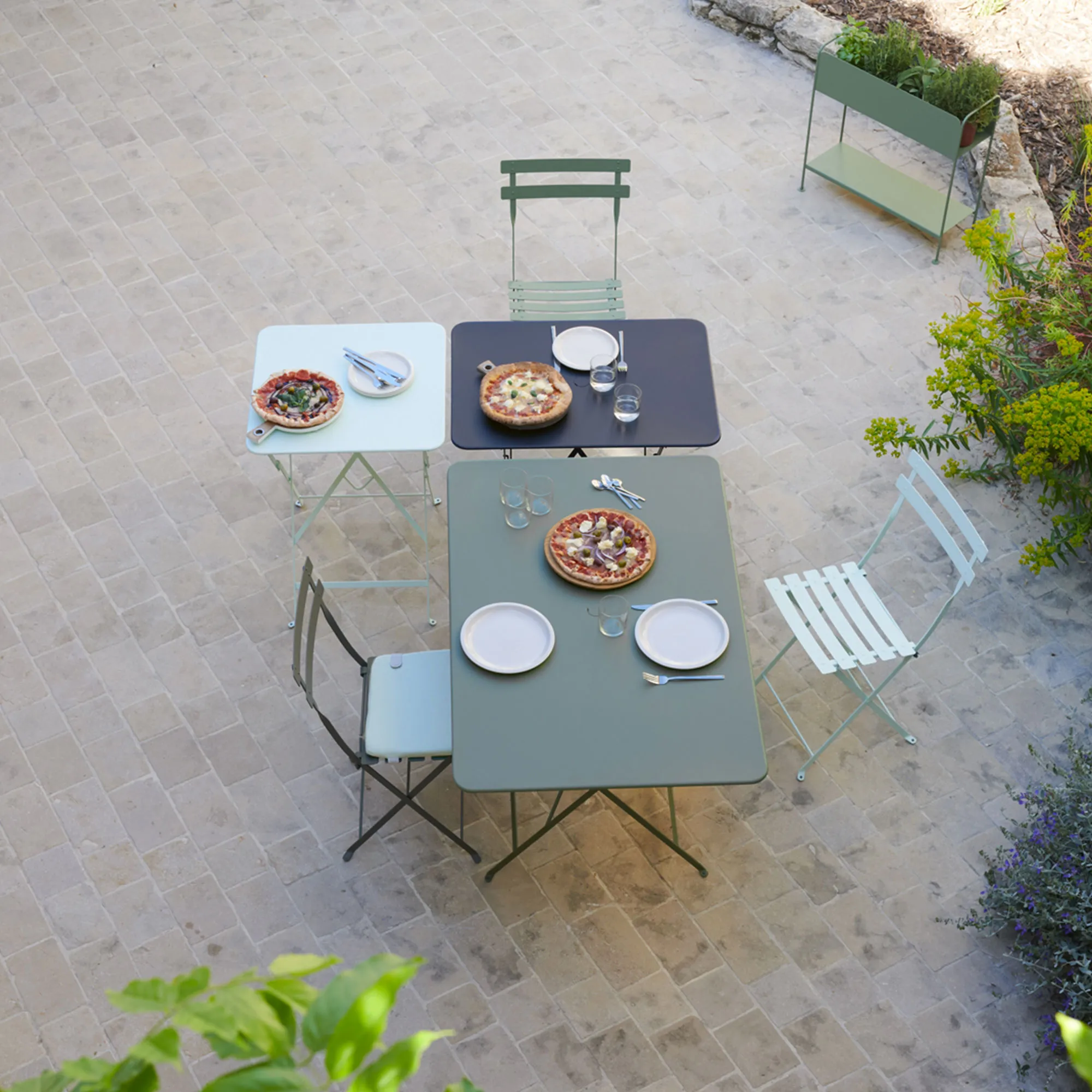 Bistro matbord utomhus 97 x 57 cm - 3