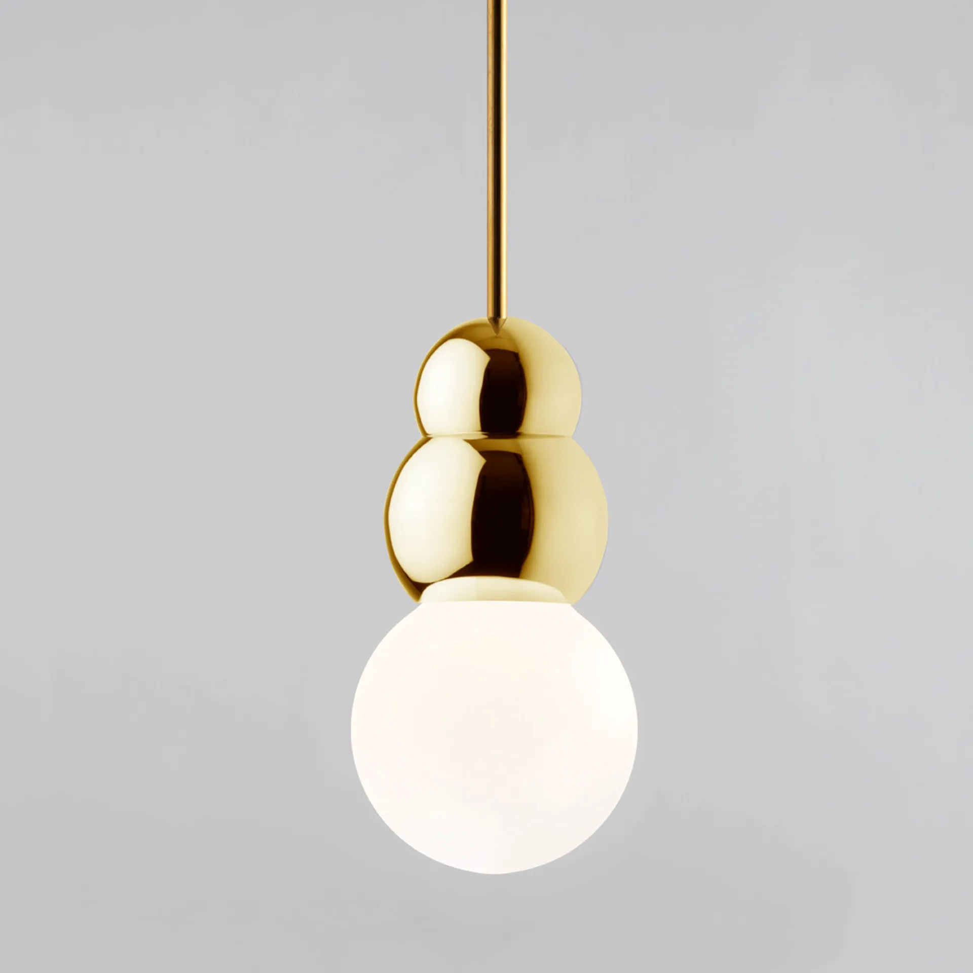 Ball Light Pendant Large Rod Polished Brass - Michael Anastassiades - Michael Anastassiades - NO GA