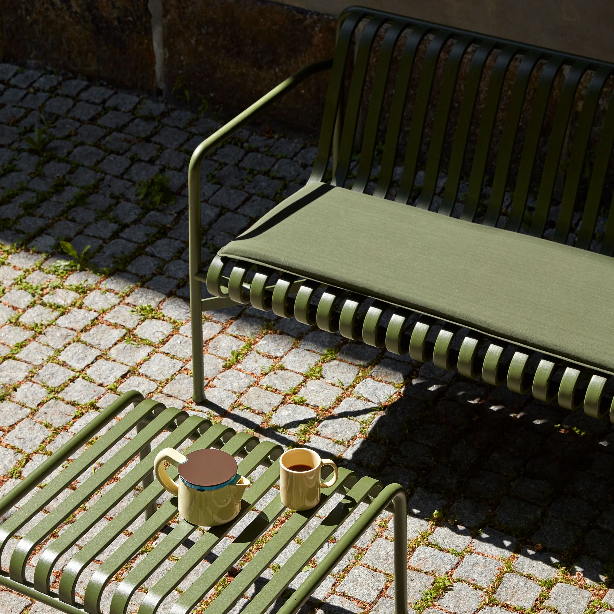 Palissade Dining bänk med armstöd - 3
