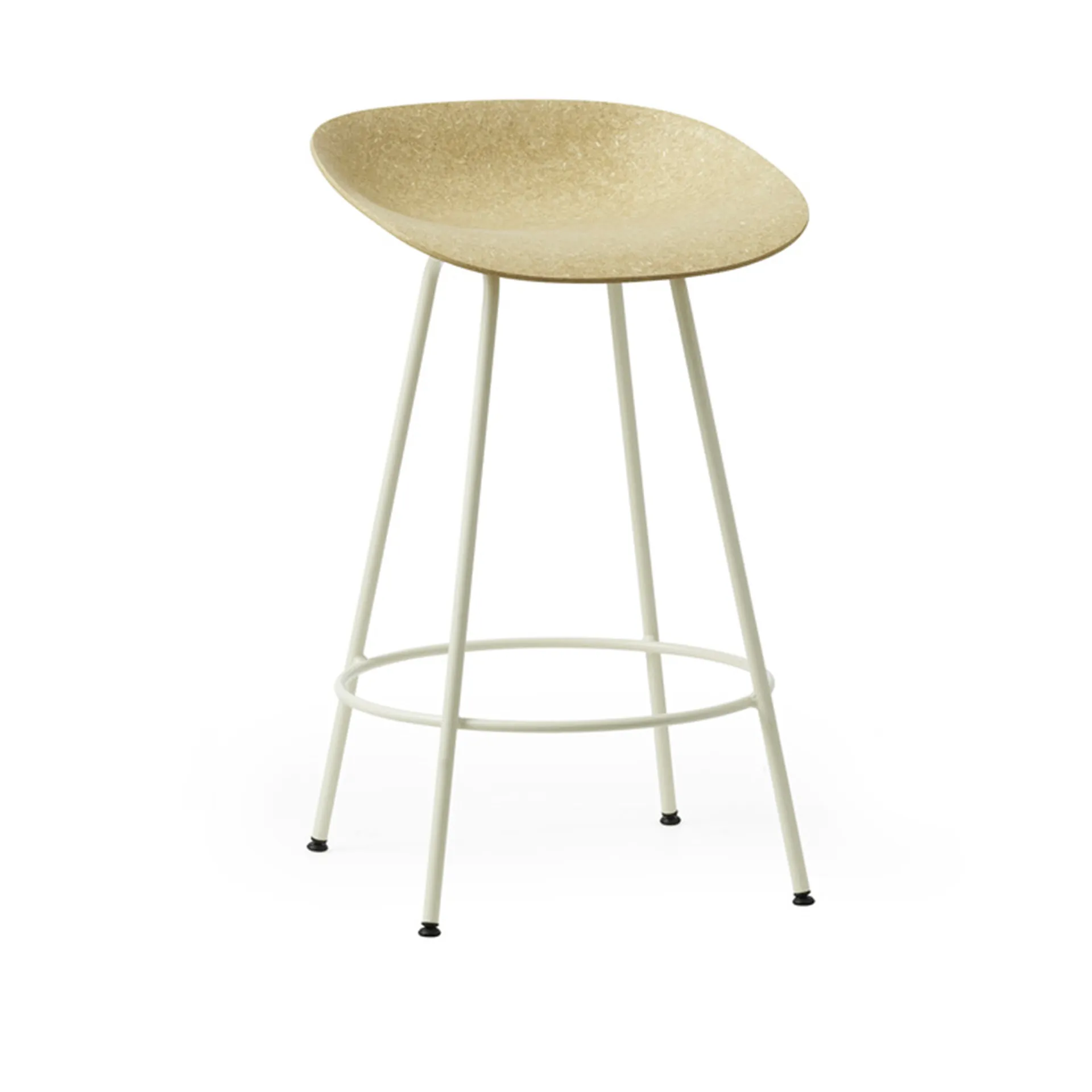 Mat Barstool 65 cm Cream Steel - Normann Copenhagen - NO GA