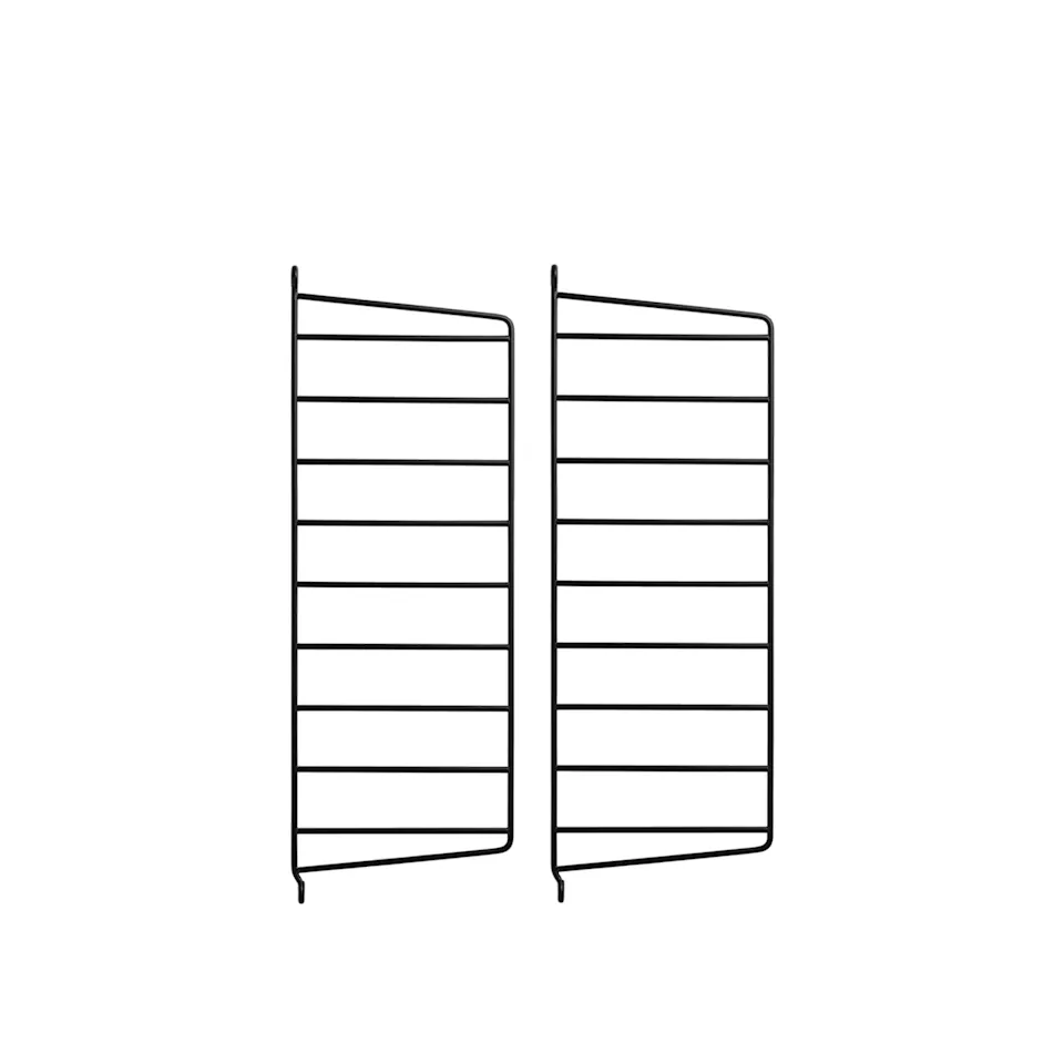 Väggavel 50 x 20 cm 2-pack svart