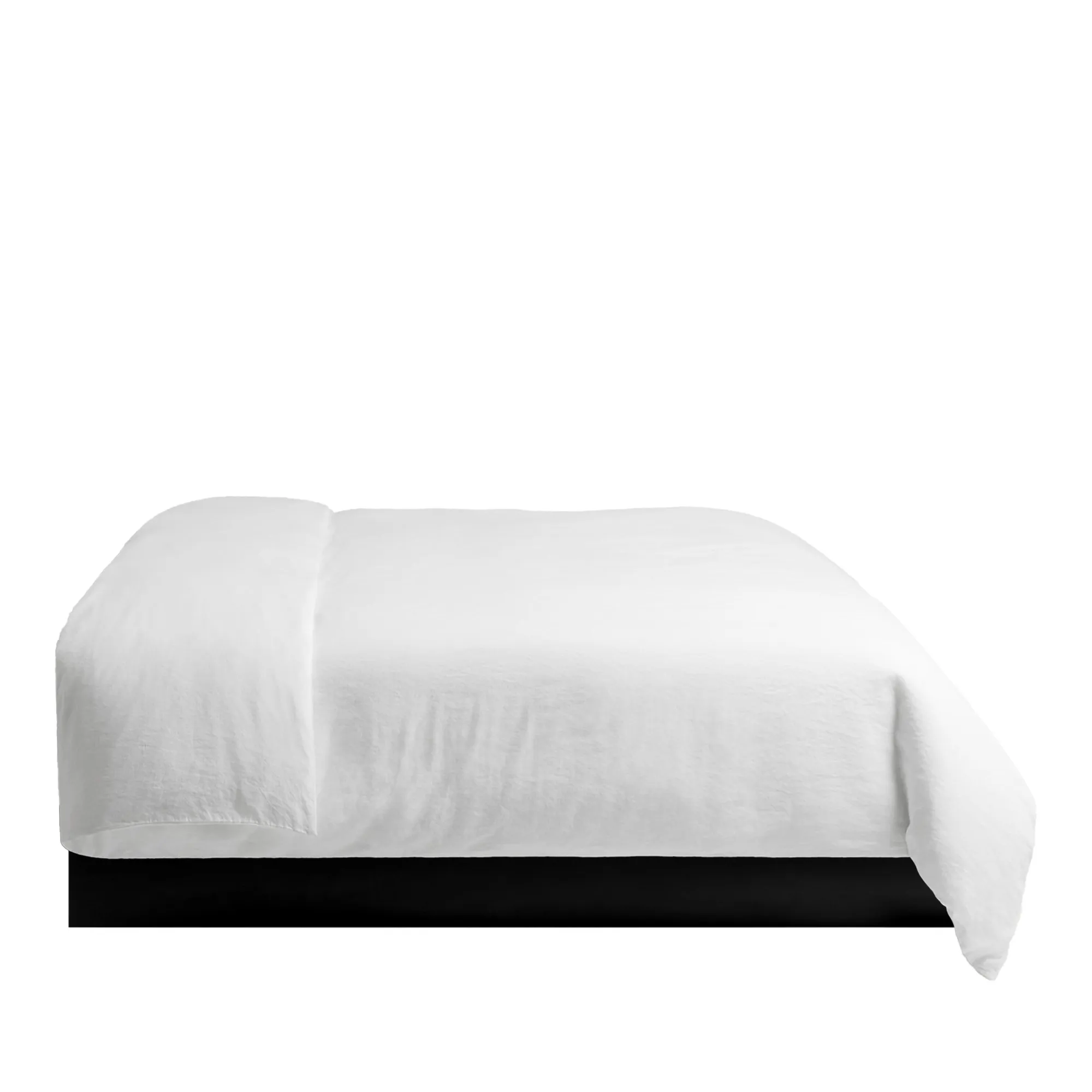 Linen Blend Crisp White påslakan - 1