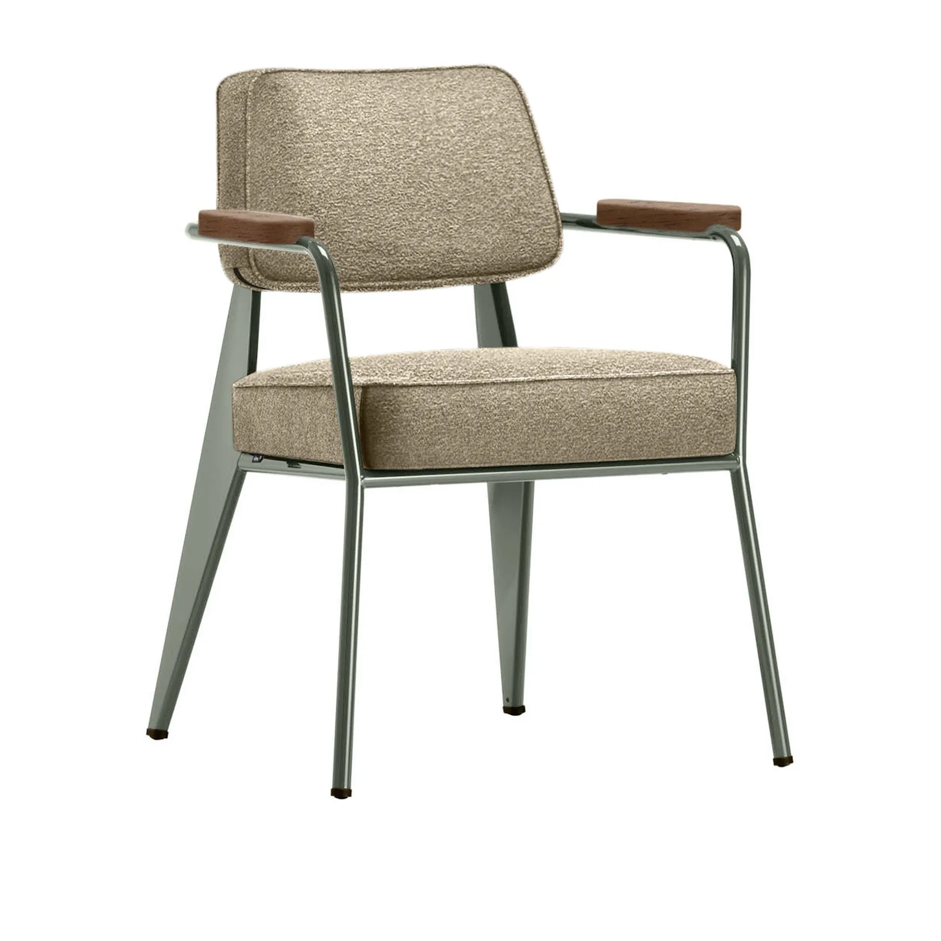 Fauteuil Direction karmstol Prouvé Gris Vermeer - Vitra - Jean Prouvé - NO GA