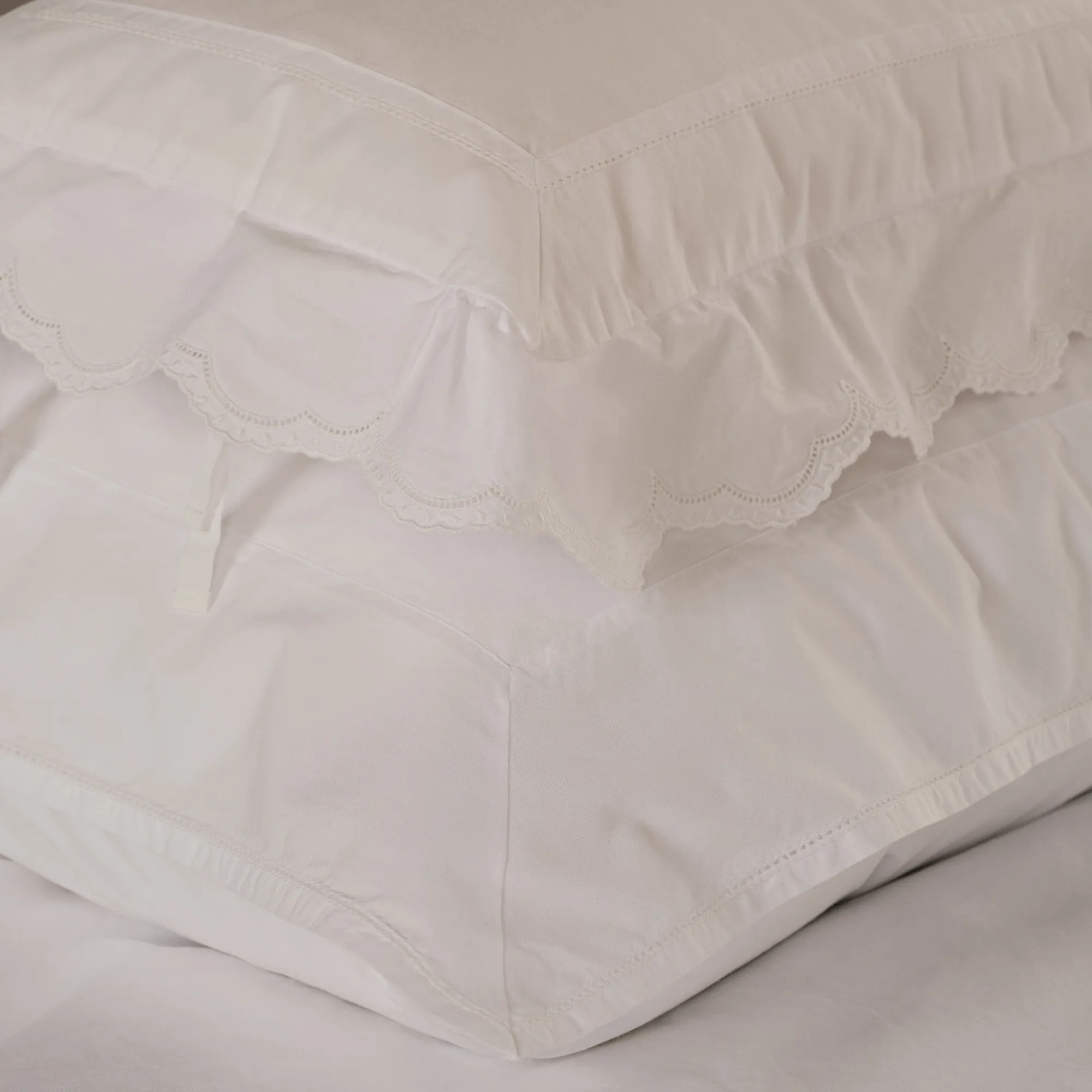 Broderie Anglaise Odette Broken White örngott - 9
