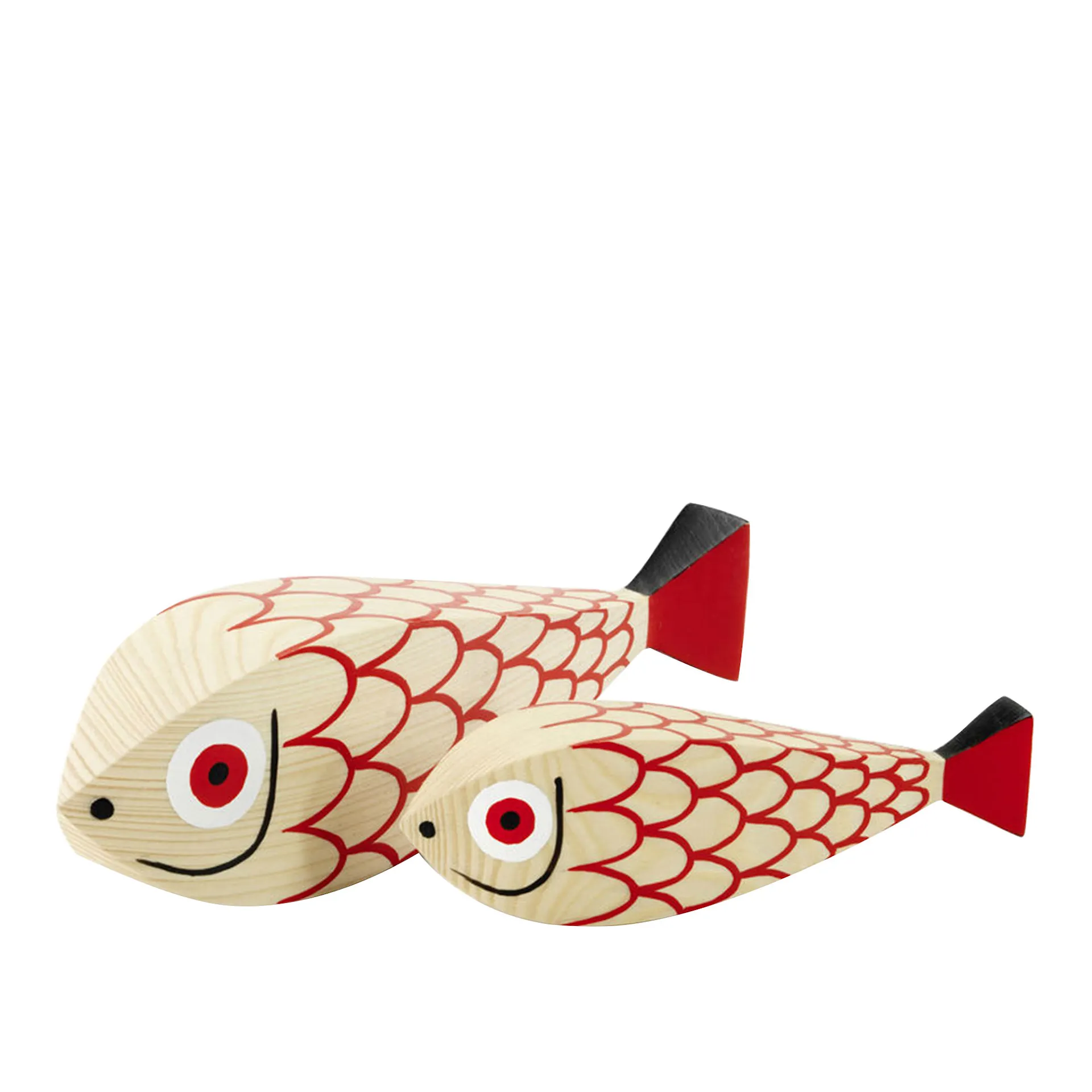 Wooden Dolls Mother Fish & Child - Vitra - Alexander Girard  - NO GA