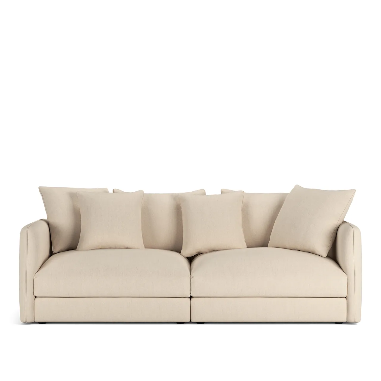 Pavarotti 2,5-Seater Ascot White Fixed Upholstery