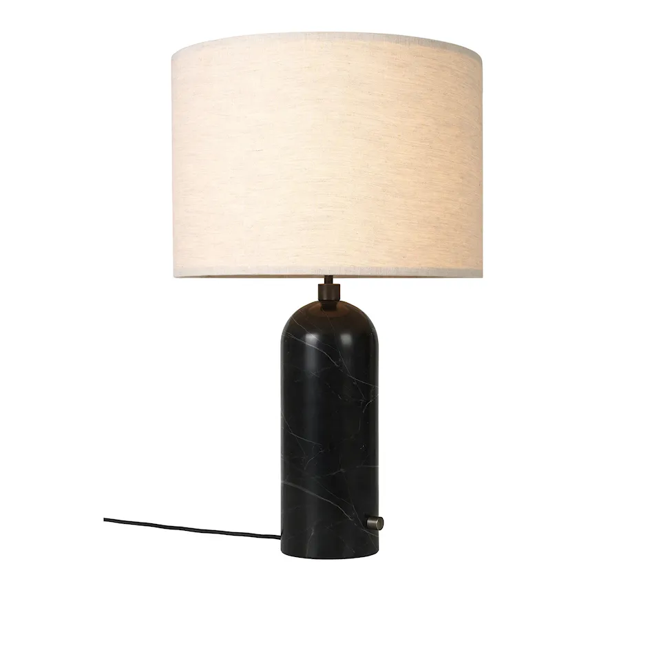 Gravity Table Lamp Large Canvas/Black Marble