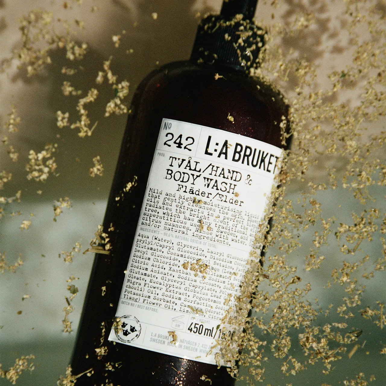 242 Elder hand- & kroppstvål 450 ml