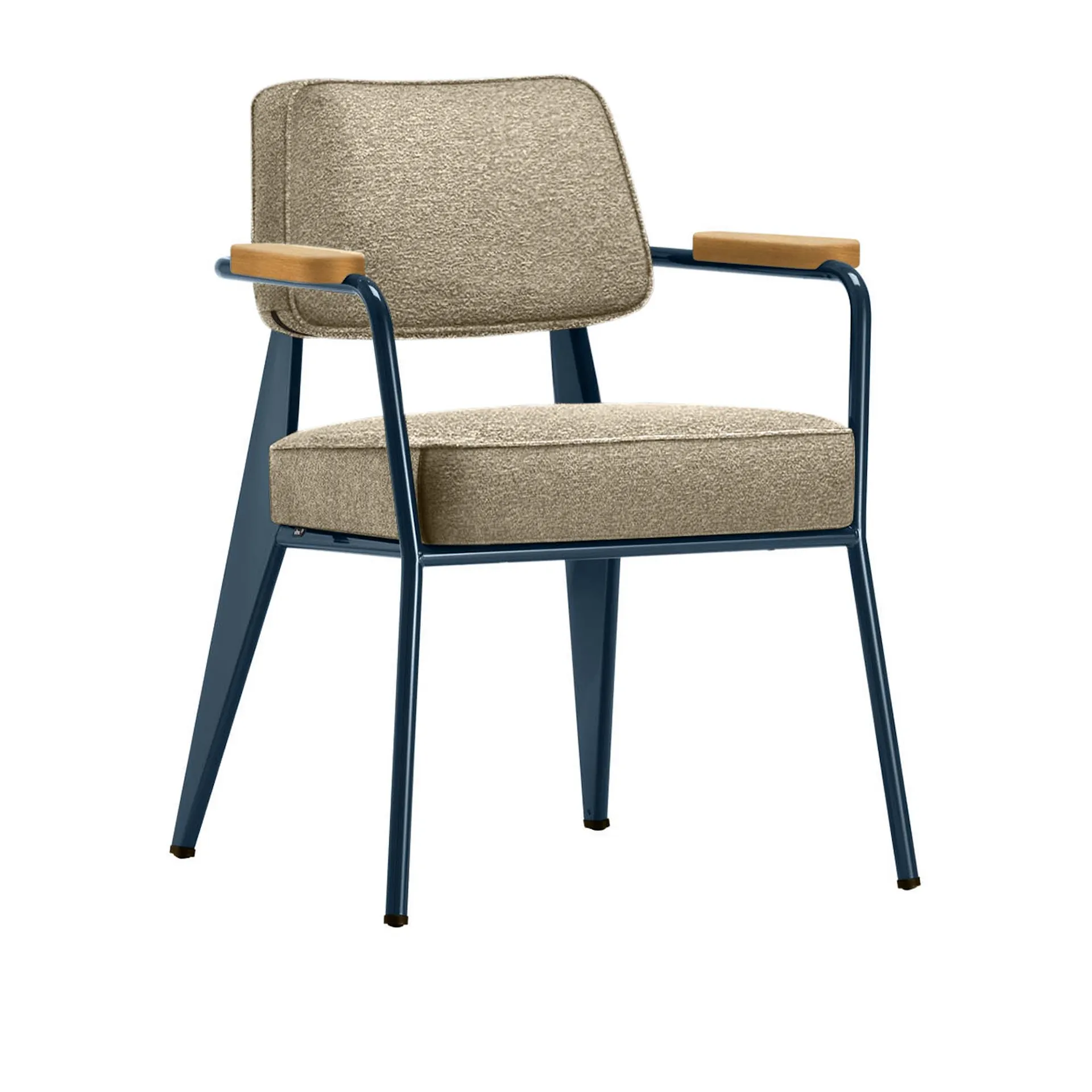 Fauteuil Direction karmstol Prouvé Bleu Dynastie - Vitra - Jean Prouvé - NO GA