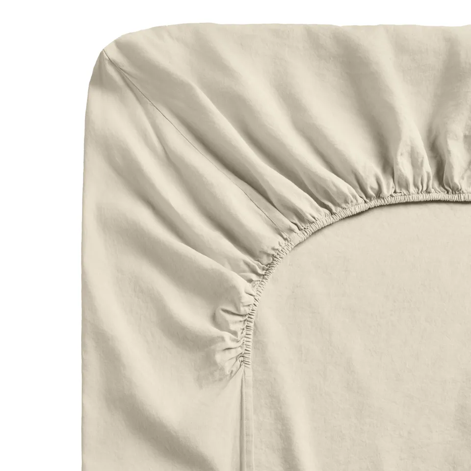 Linen Blend Pale Sand dra-på-lakan