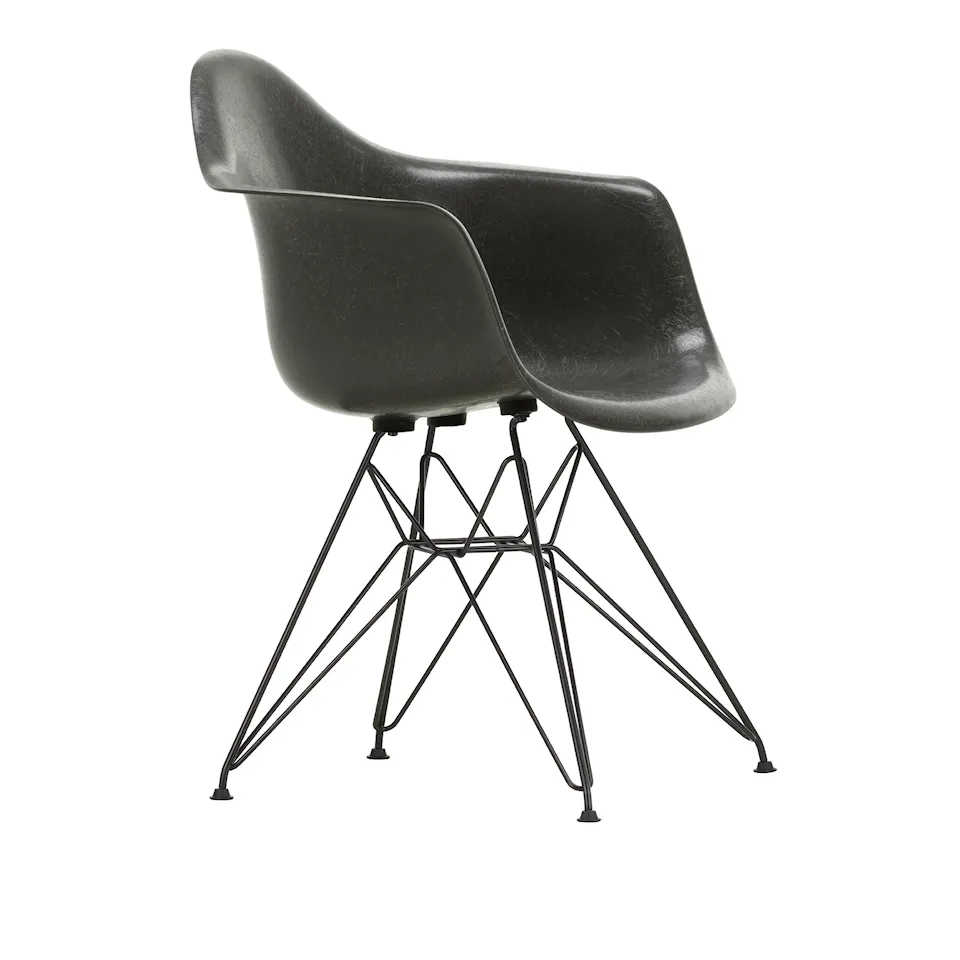 Eames Fiberglass Armchair DAR karmstol Basic Dark