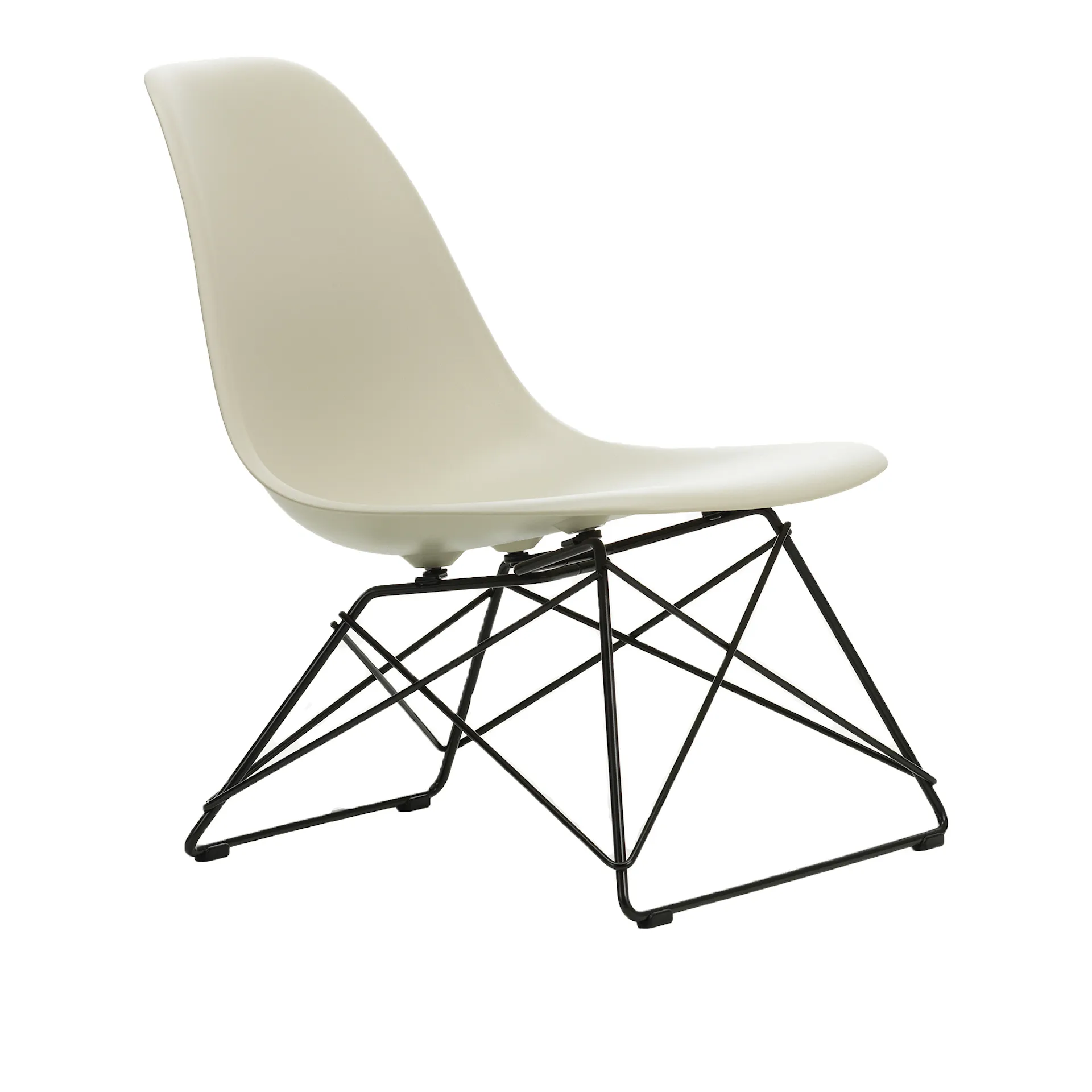 Eames RE Plastic Side Chair LSR stol Basic Dark - Vitra - Charles & Ray Eames - NO GA