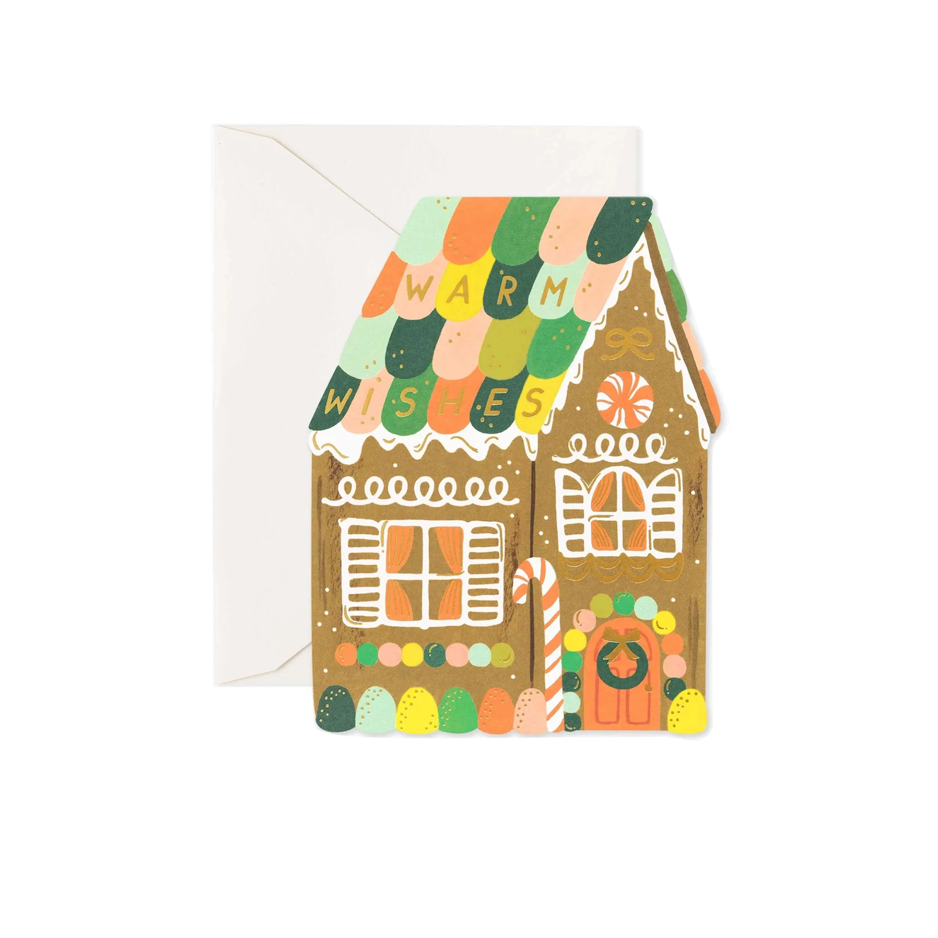 Gingerbread House Card - Rifle Paper Co. - NO GA