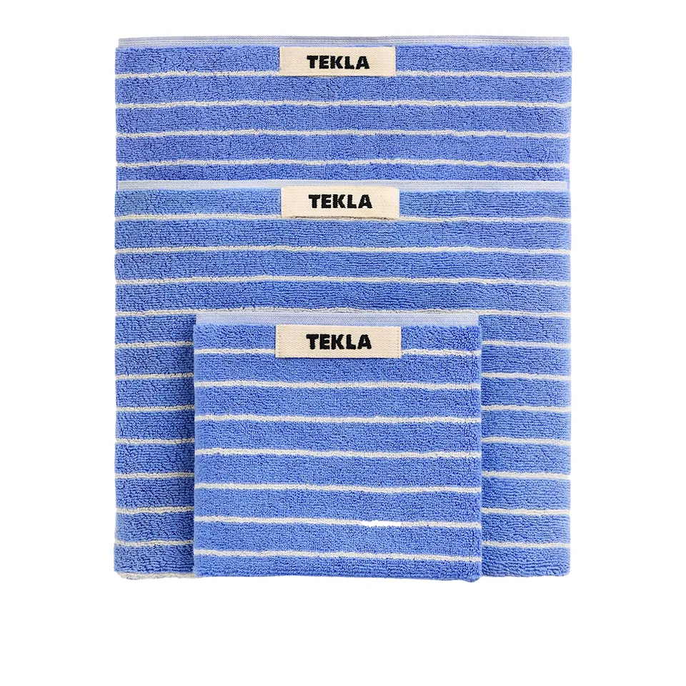 Terry Clear Blue Stripes handduk