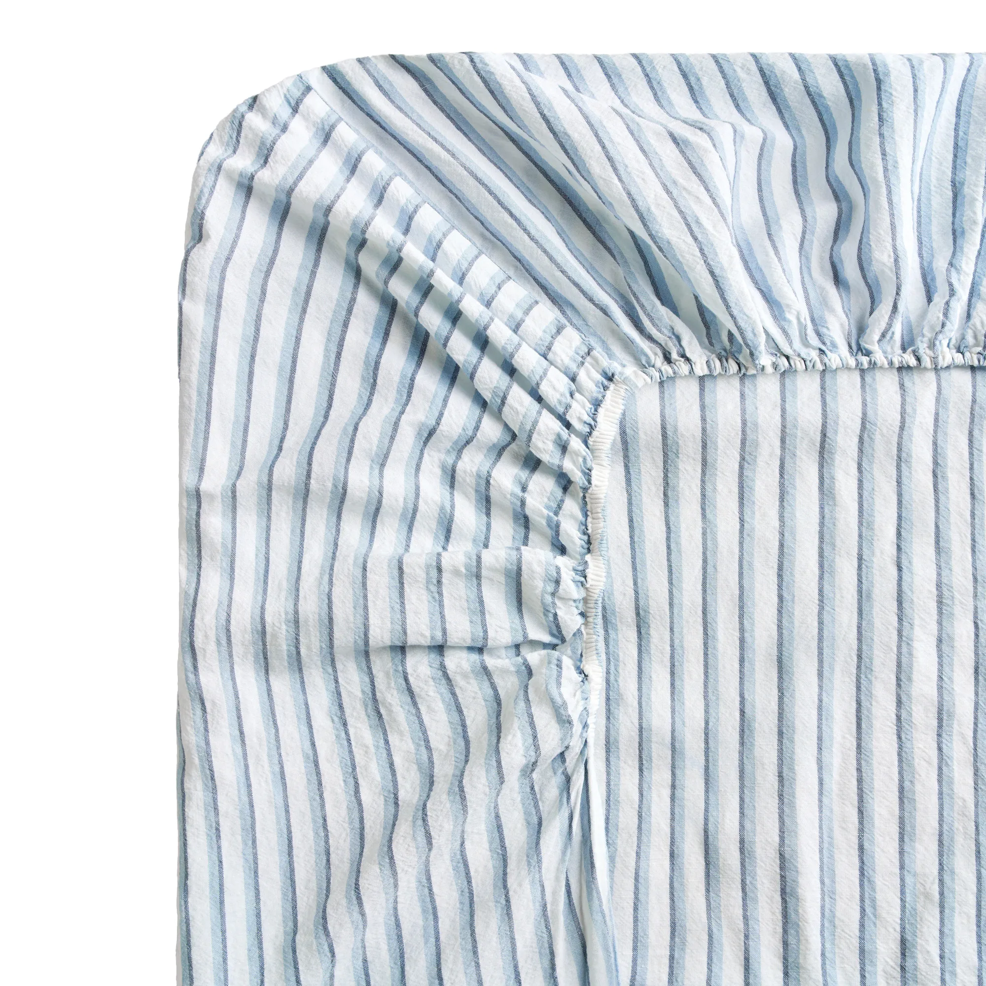 Linen Blend Stripes dra-på-lakan - 1